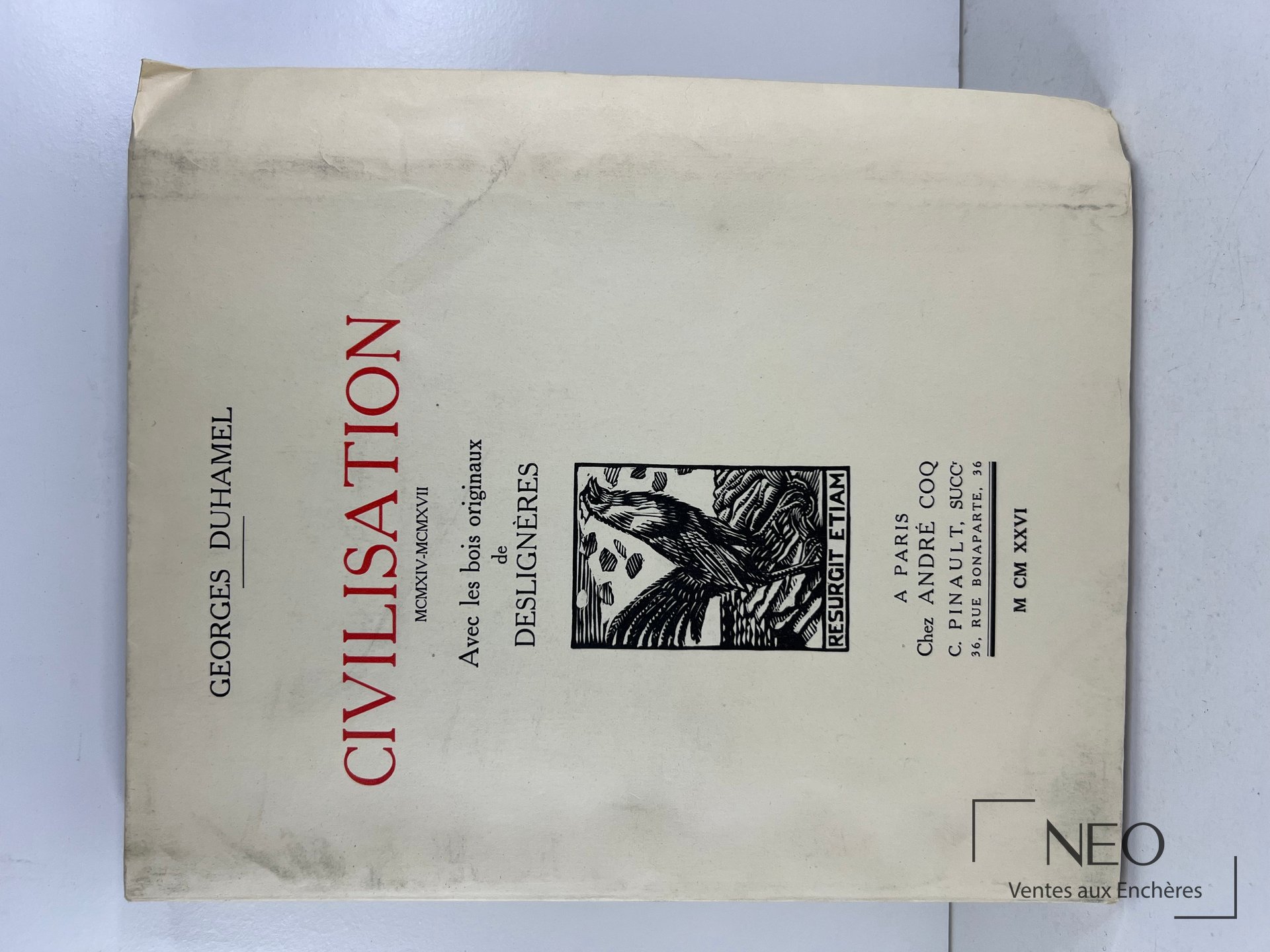 Couverture du livre Civilisation MCMXIV-MCMXVII de Georges Duhamel