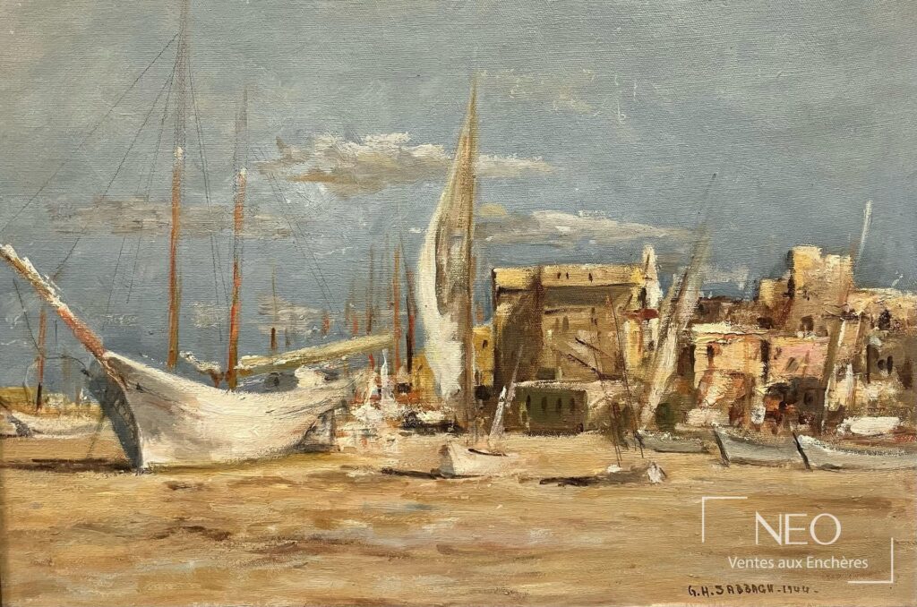 Bateaux sur le Nil de Georges Hanna Sabbagh