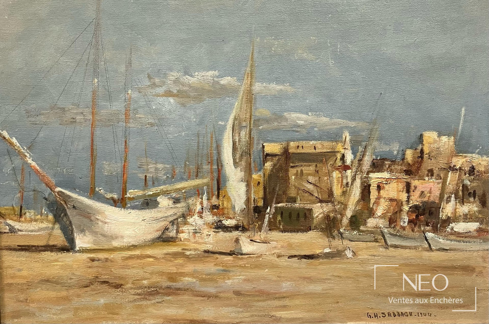 Bateaux sur le Nil de Georges Hanna Sabbagh