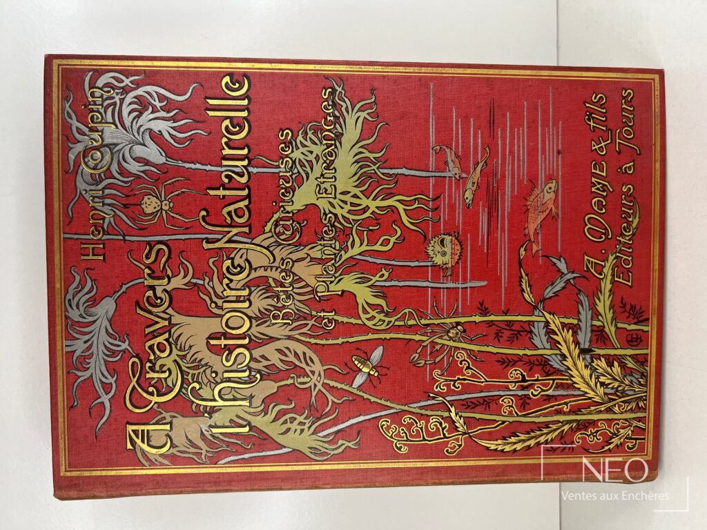 Couverture rouge illustrée du livre Henri Coupin
