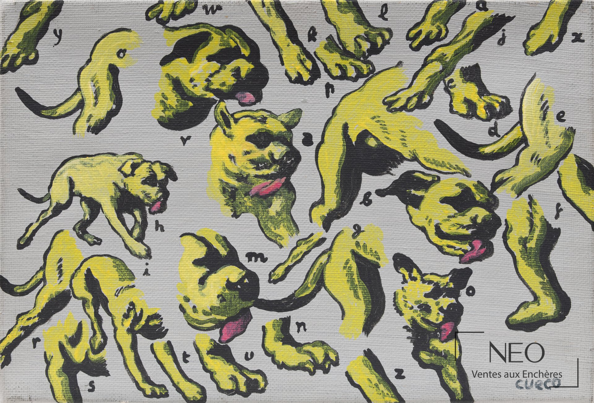Étude de chien de Henri Cueco