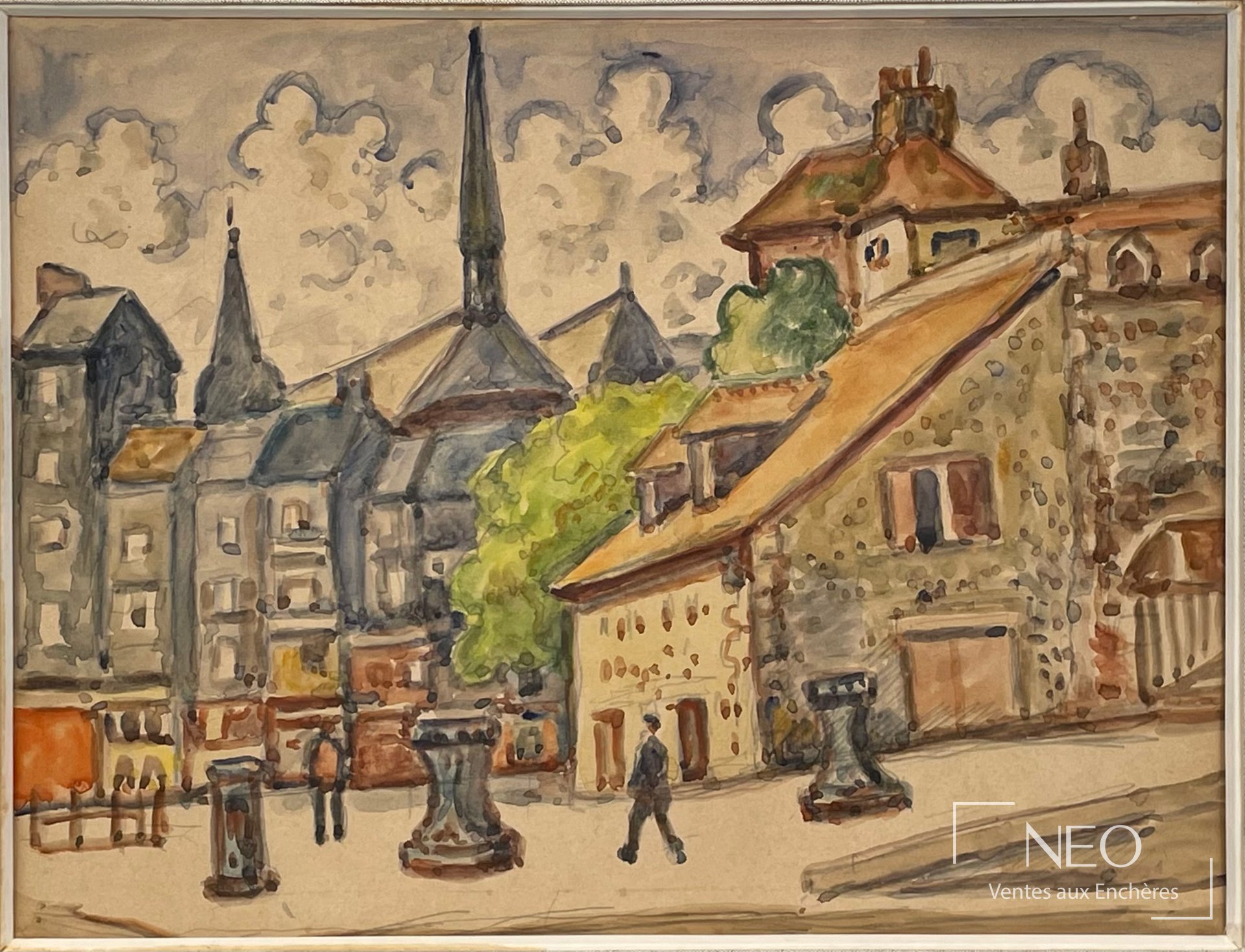Vue de Honfleur d'Henri Liénard de Saint Delis