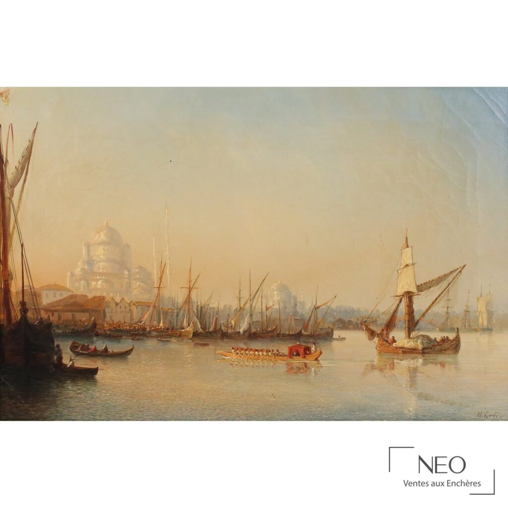 Vue de Constantinople peinte à l'huile