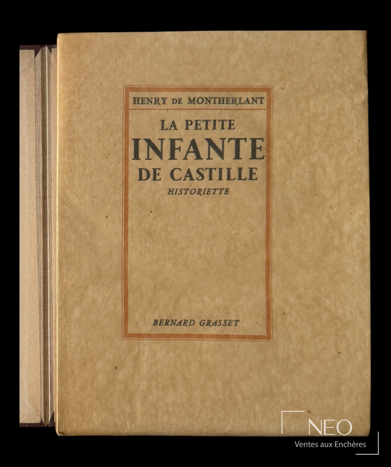 Couverture beige de La Petite infante de Castille de Henry de Montherlant