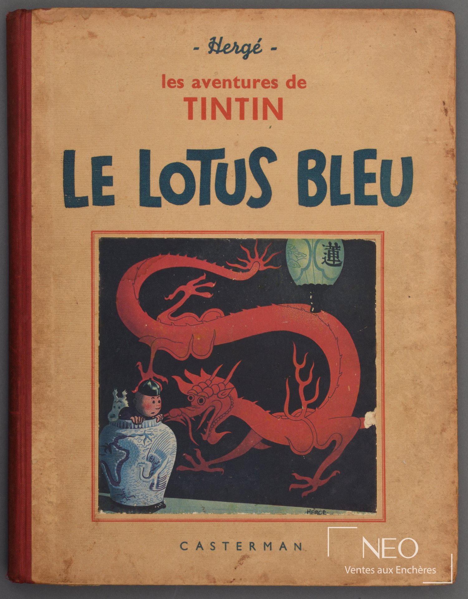 Couverture de l'album Le Lotus bleu de Hergé