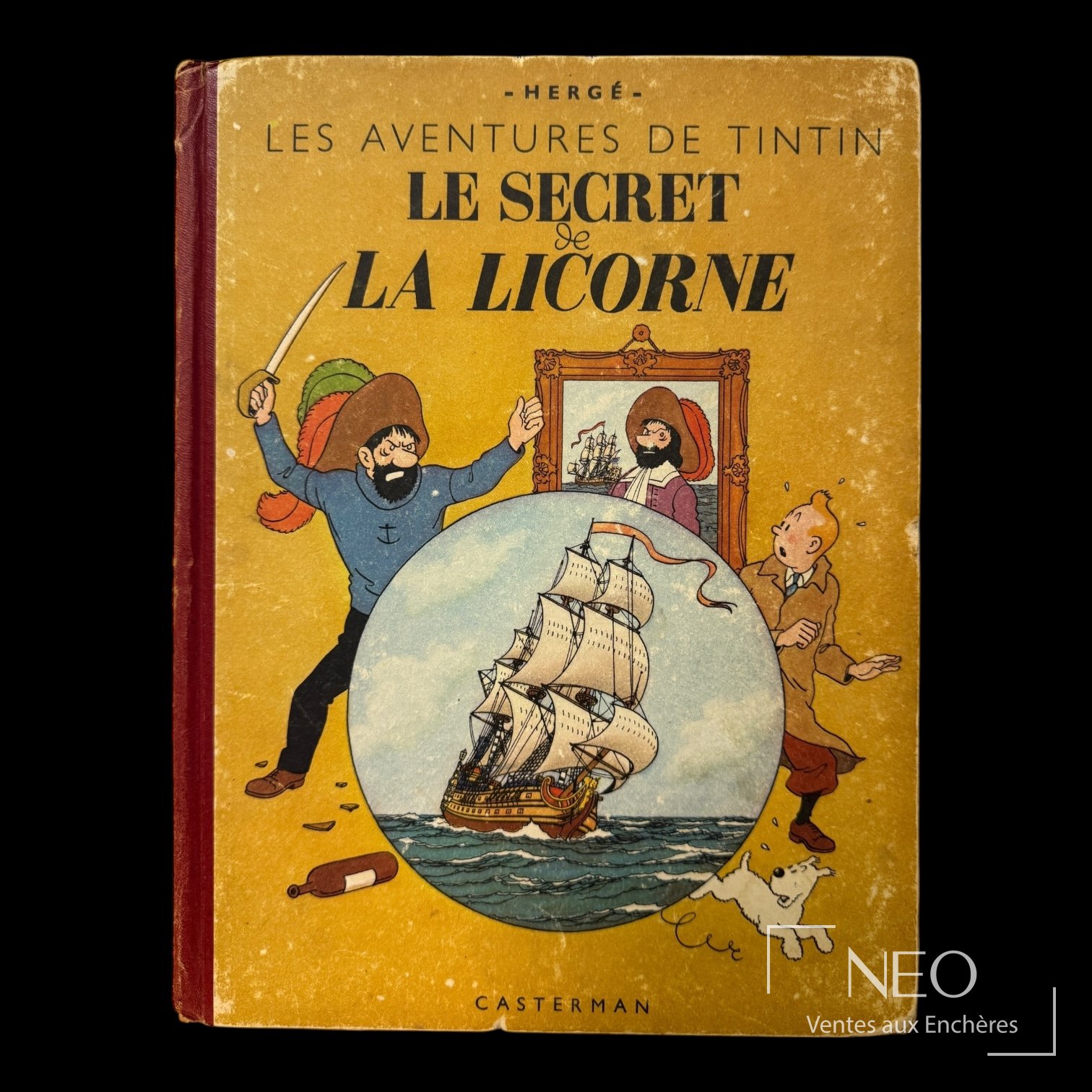 Couverture de l’album Tintin Le Secret de la Licorne par Hergé