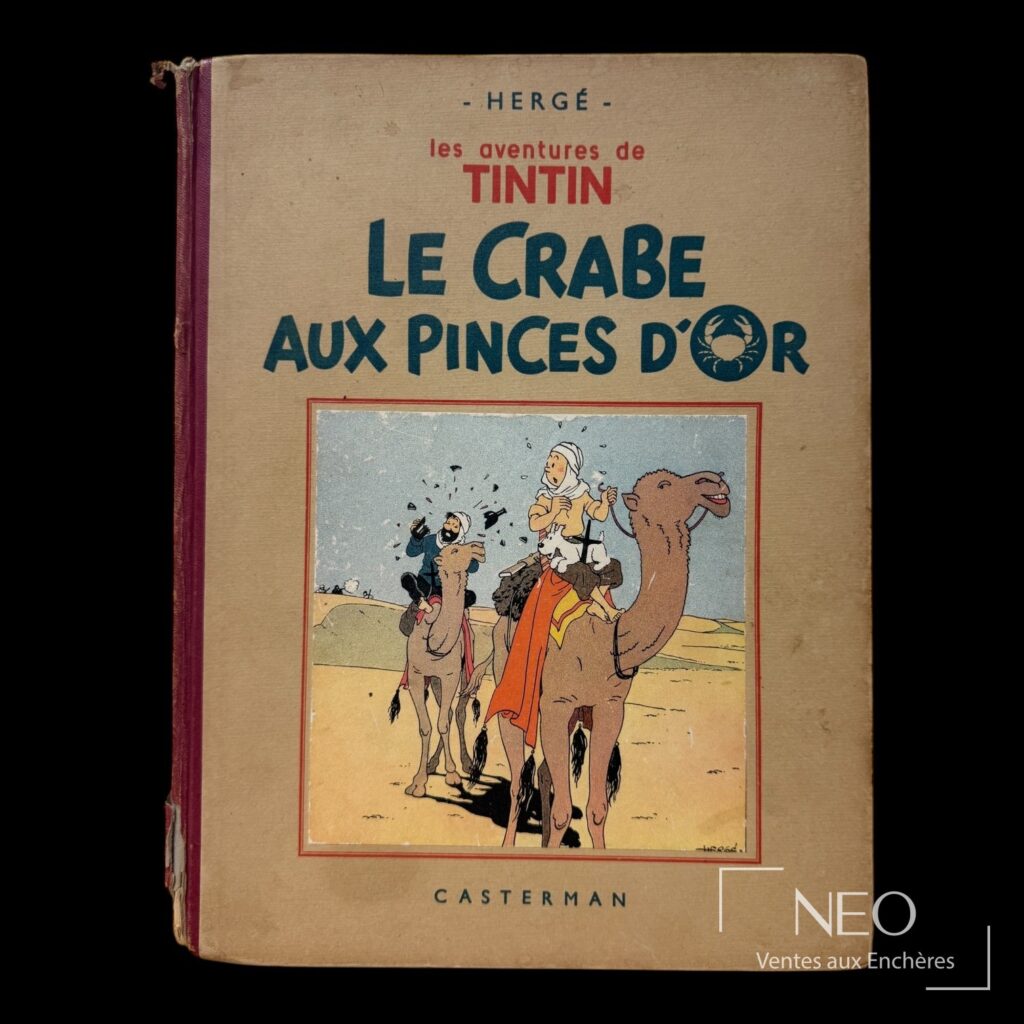 Couverture de Tintin Le Crabe aux Pinces d’Or