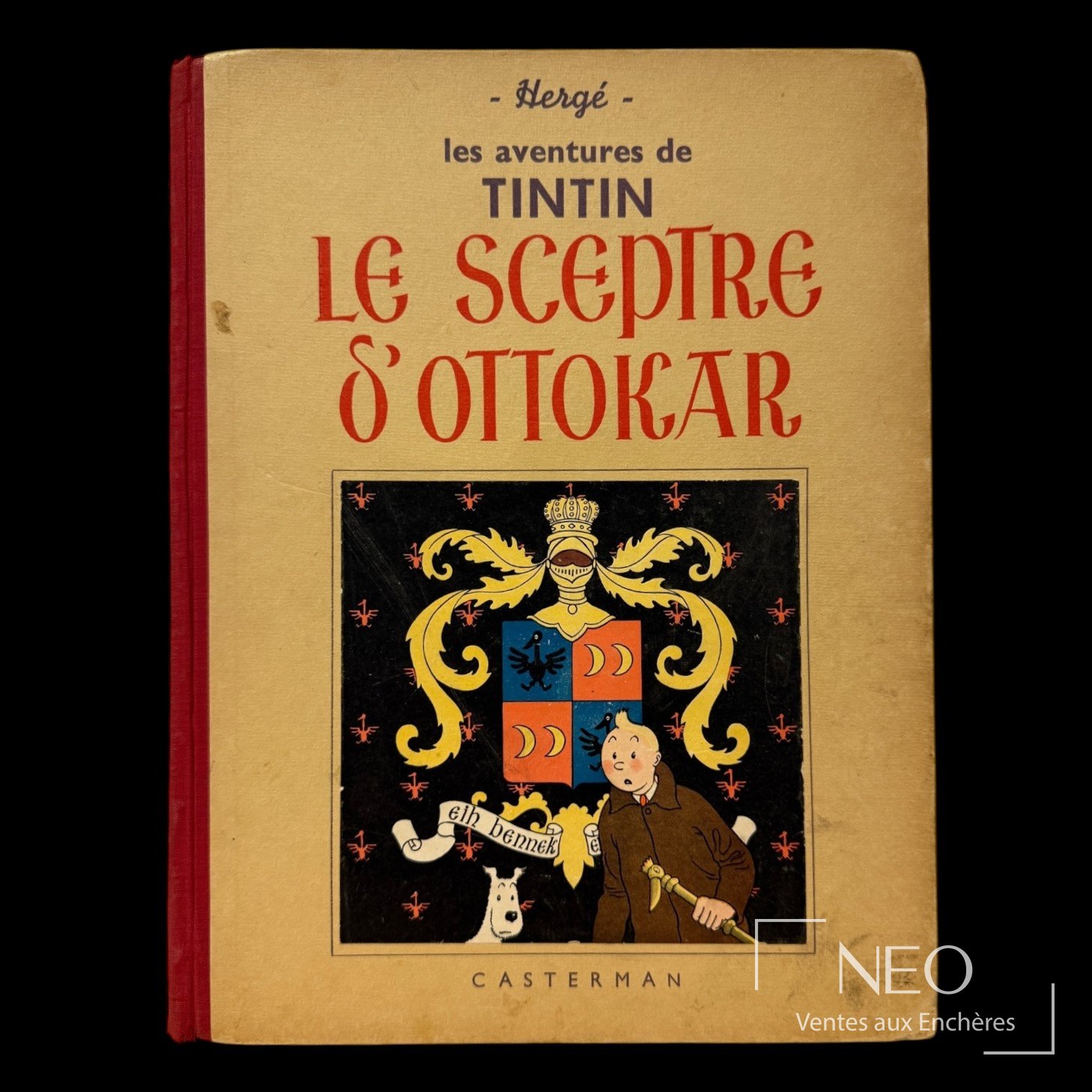 HERGÉ Tintin Le Sceptre dOttokar, 4e plat A7, 1937