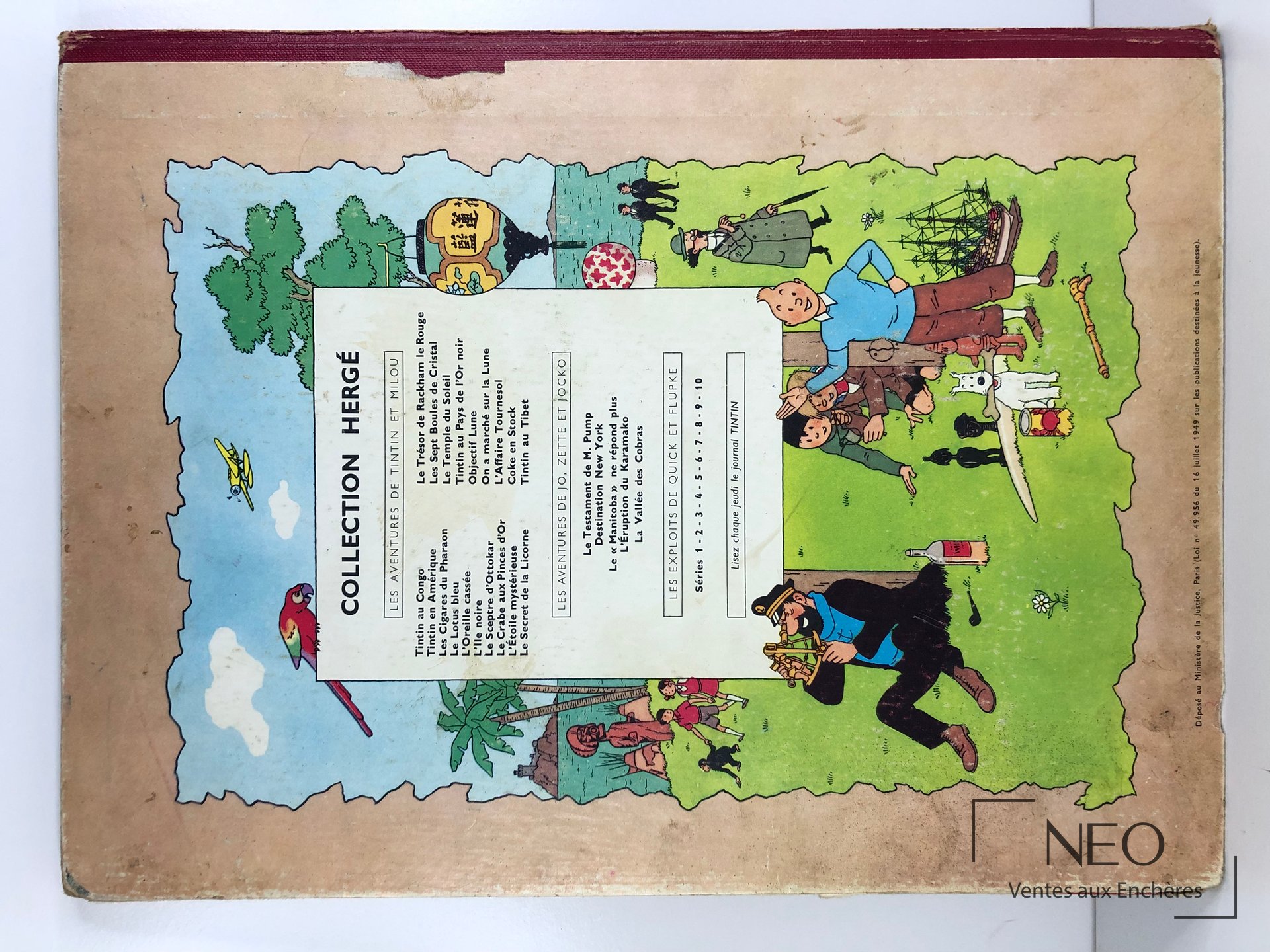 Hergé, Tintin, Le Spectre d’Ottokar, album broché, 1961-1962
