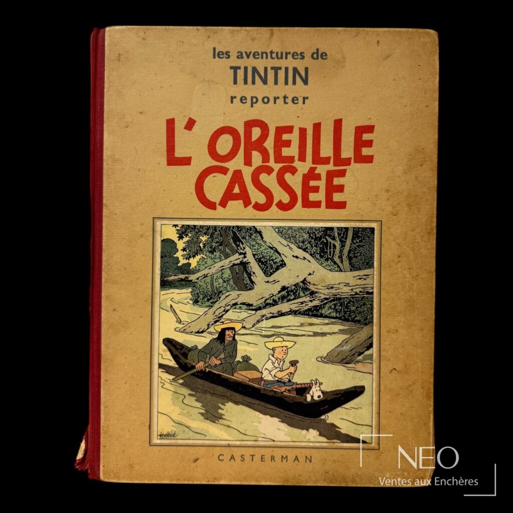 Couverture d’album Tintin L’Oreille Cassée d’Hergé