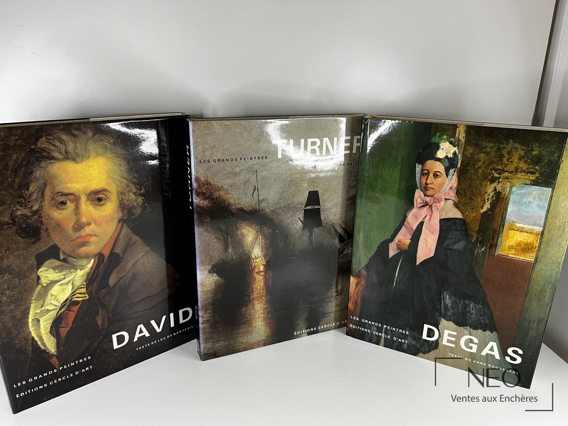 Trois volumes de la série Histoire des Grands Peintres en coffret