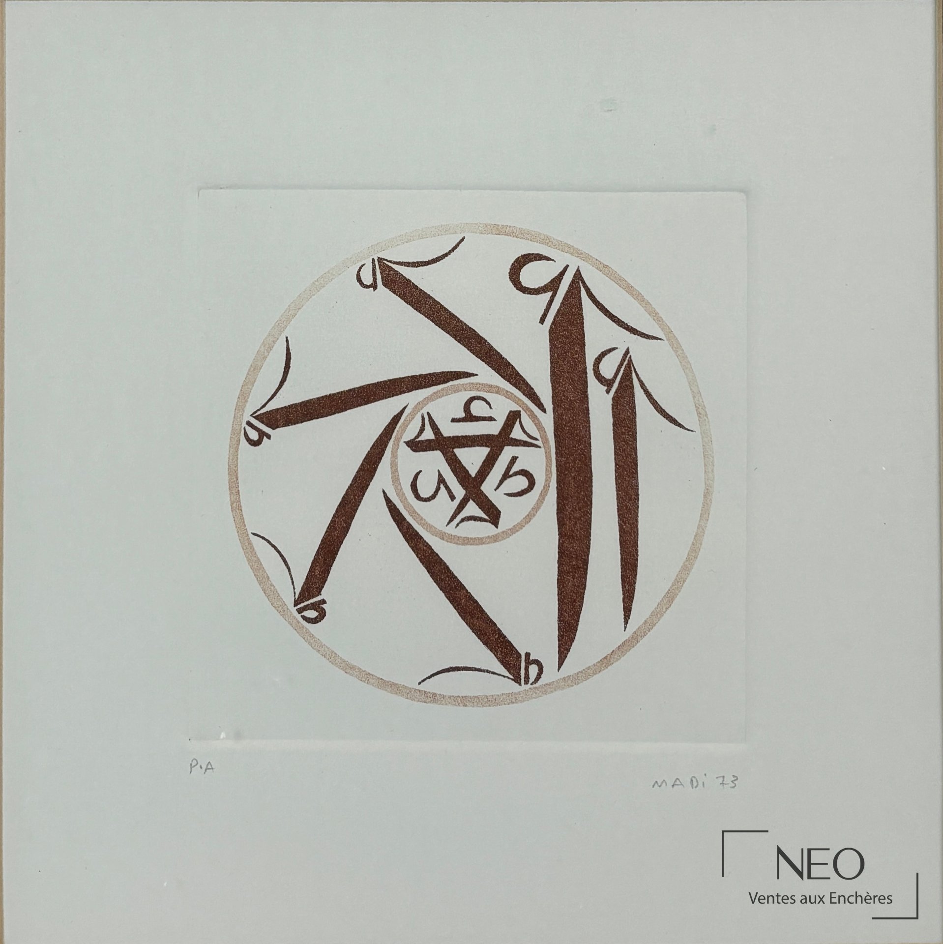 Aquatinte d'Hussein MADI