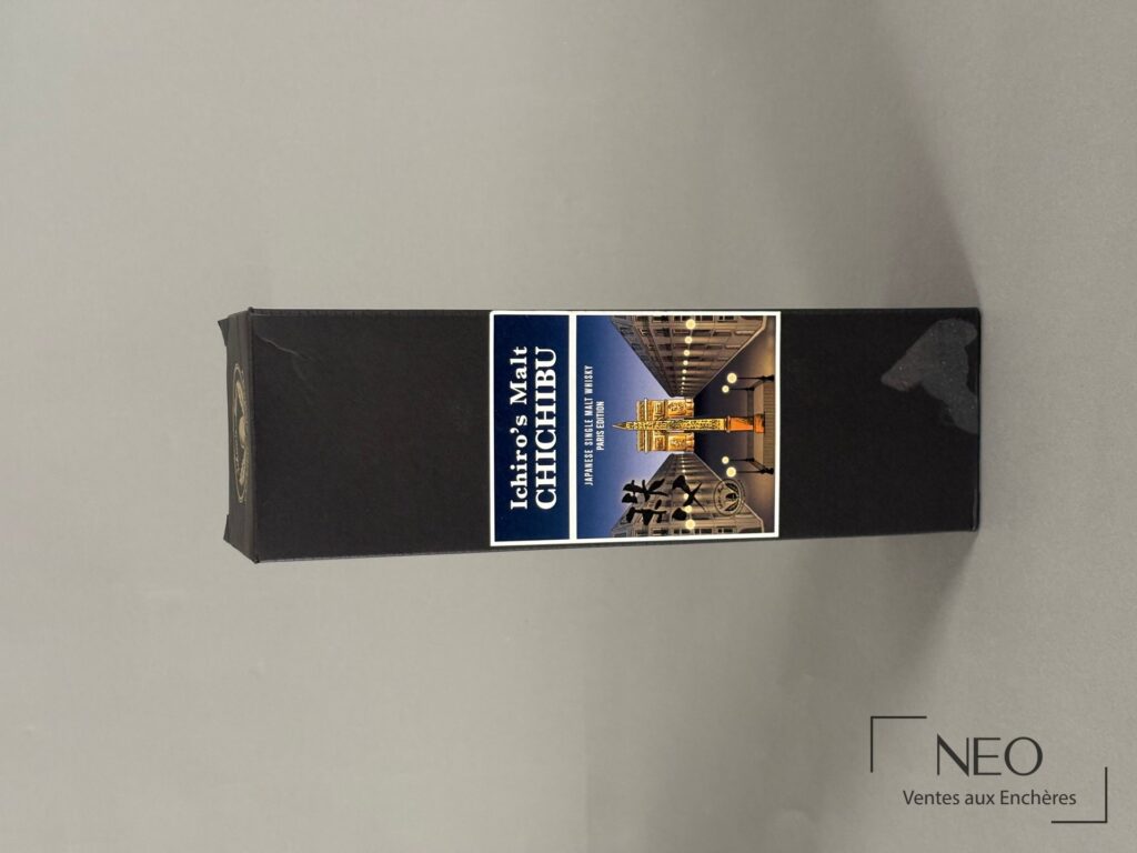 Étui noir Ichiro’s Malt Chichibu Paris Edition 2020 vu de face