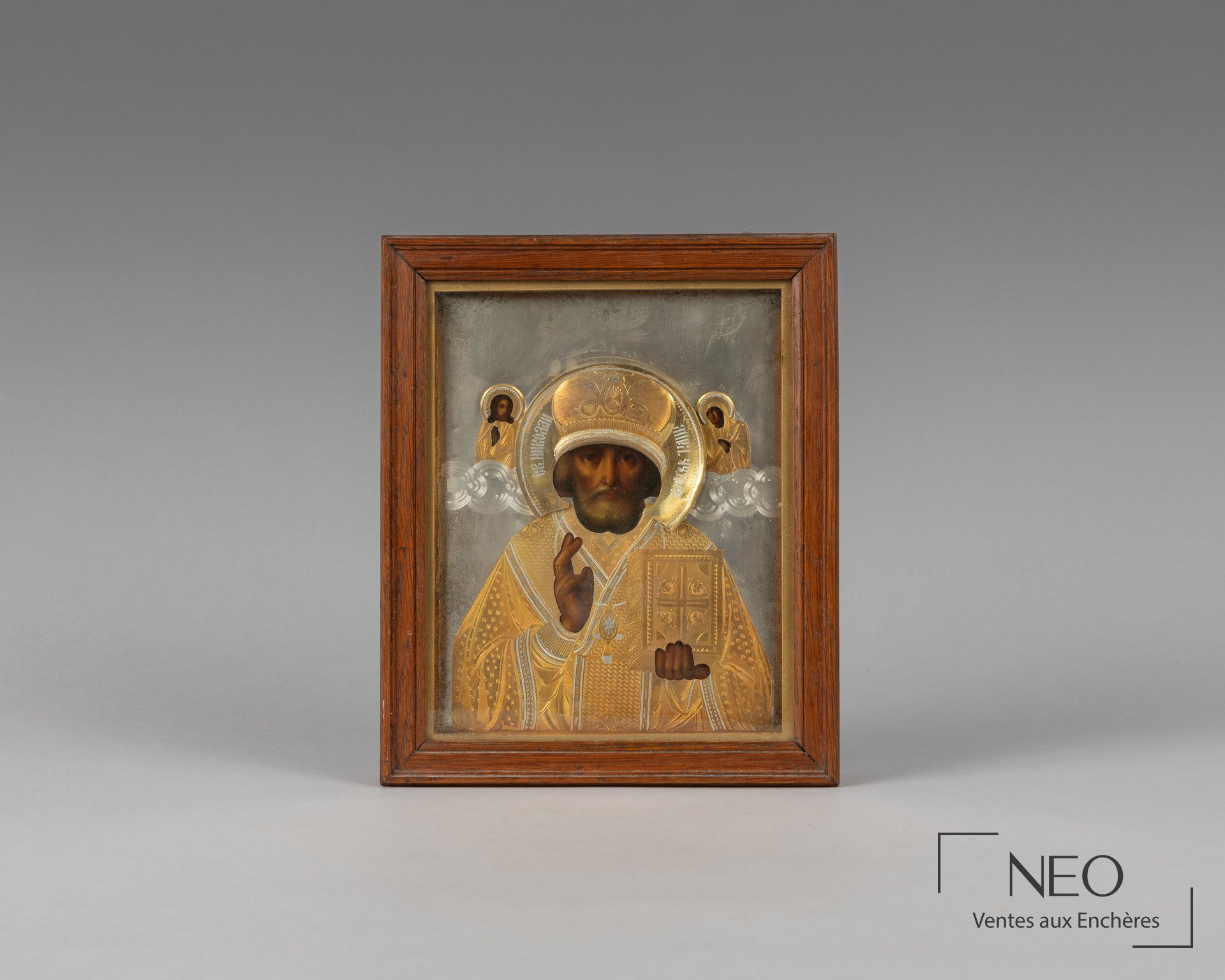 Icône de Saint Nicolas le Thaumaturge, Moscou vers 1890