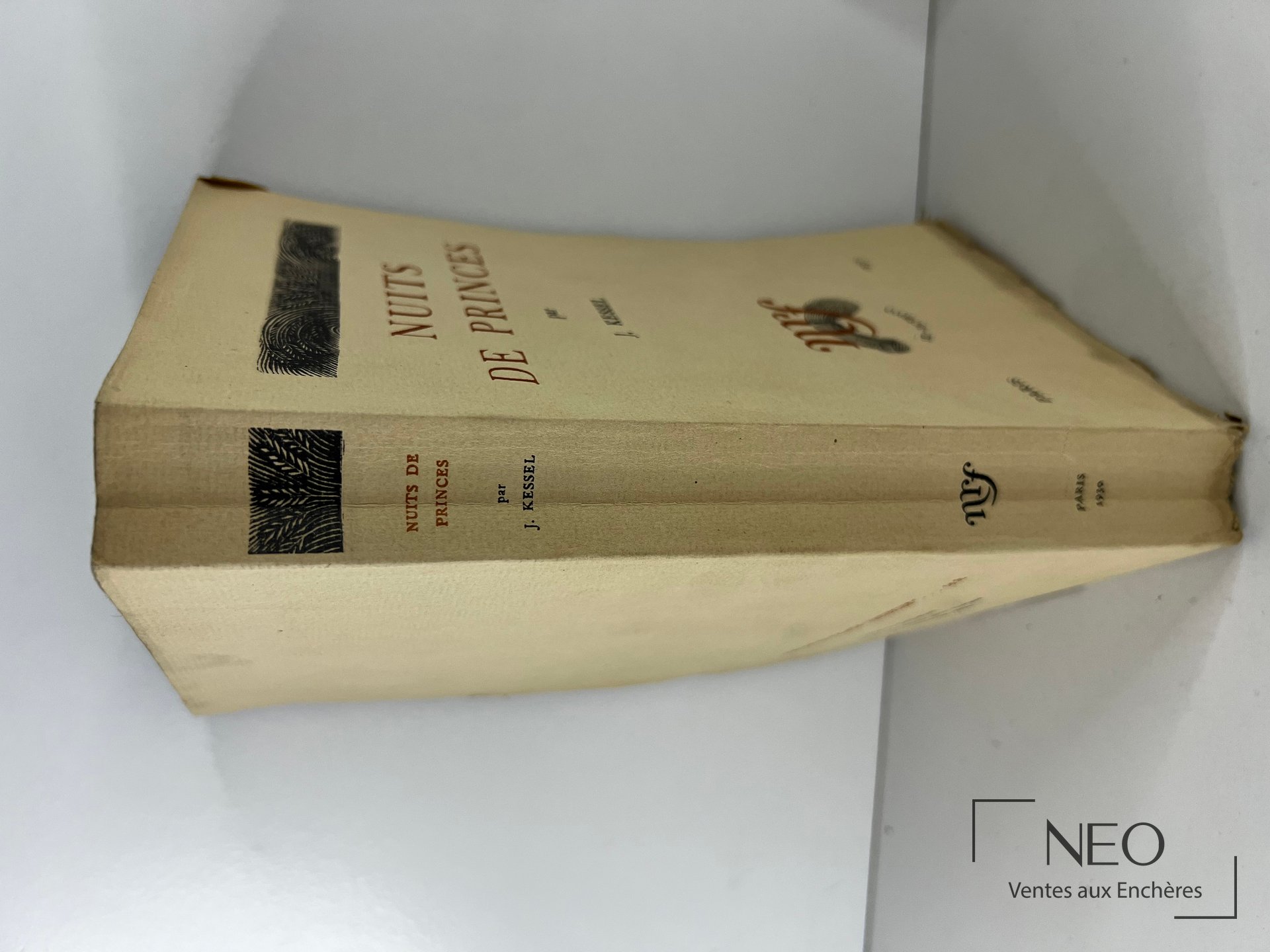Exemplaire broché de Nuits de princes de J. Kessel