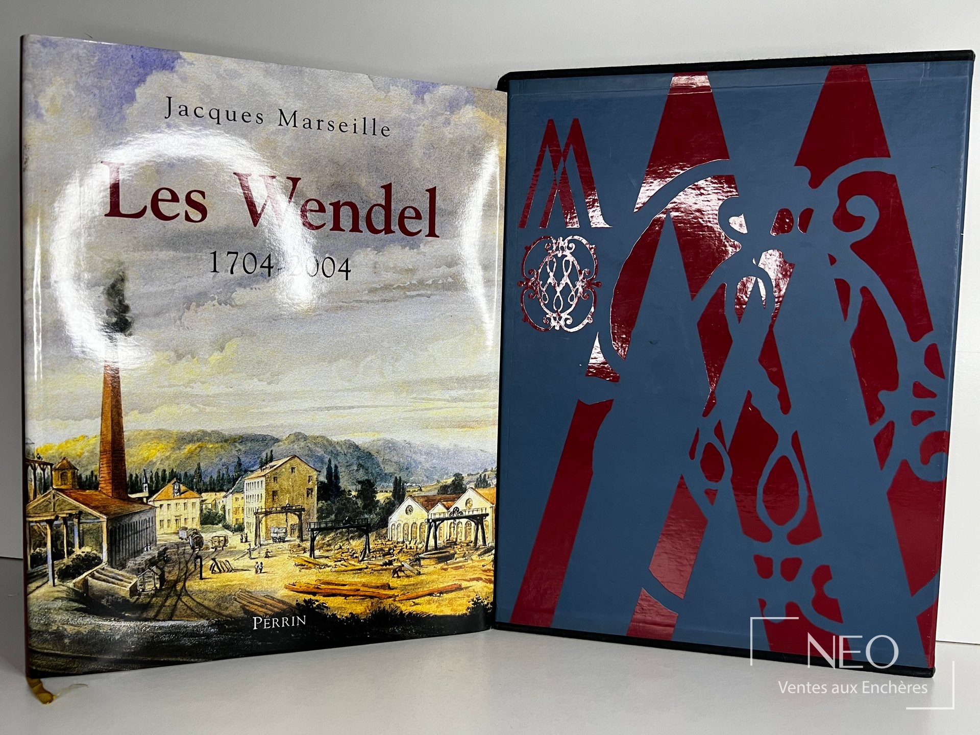 Livre Les Wendel de Jacques Marseille ouvert