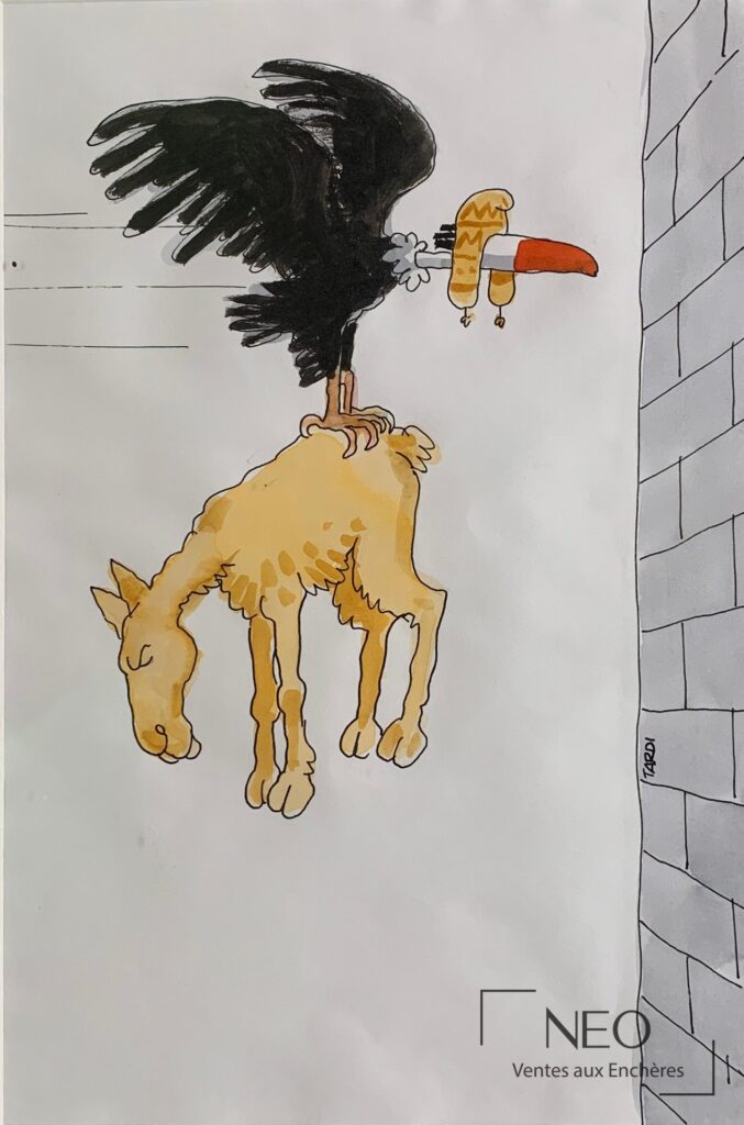 Illustration humoristique signée de Jacques Tardi
