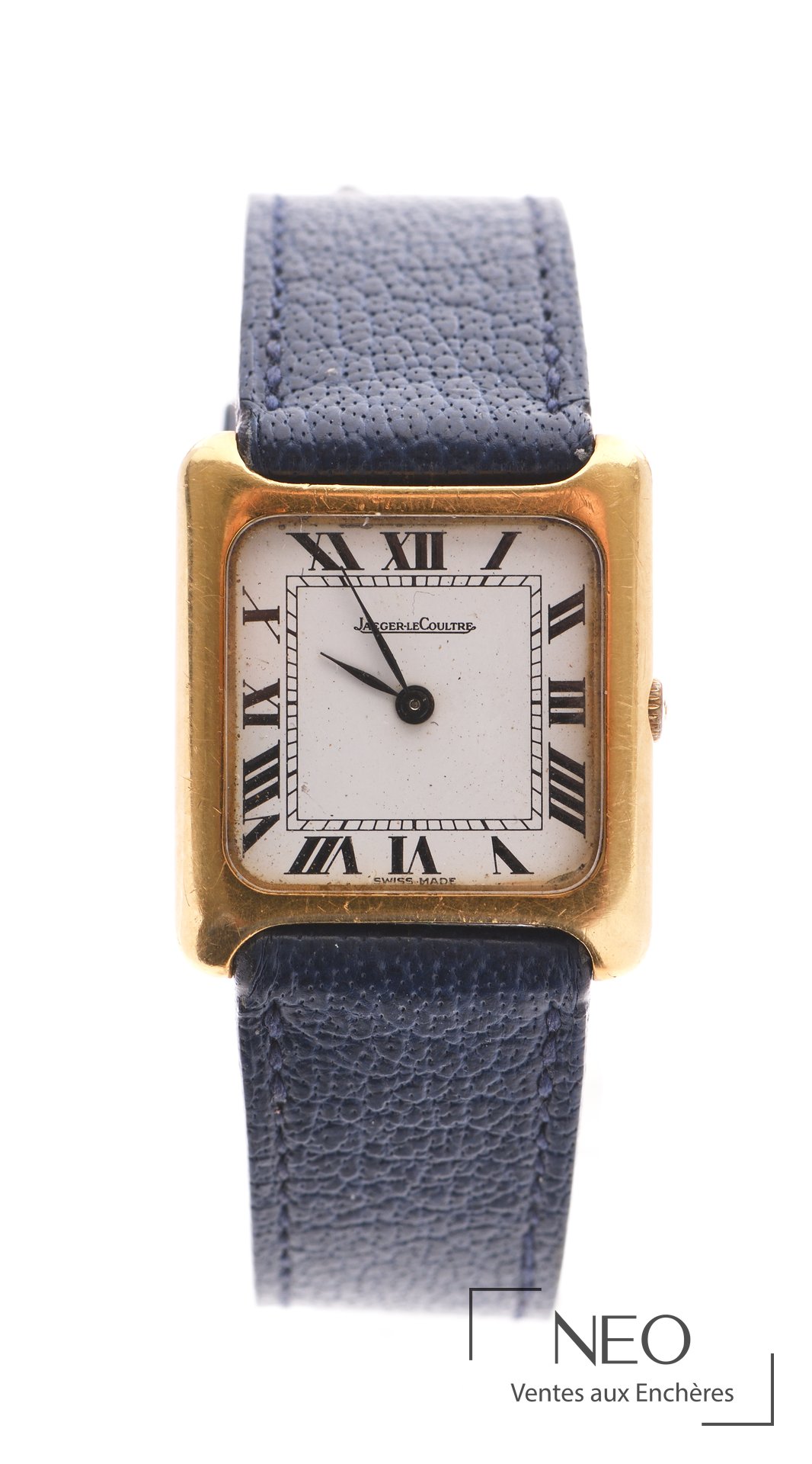 Jaeger-LeCoultre montre bracelet en or jaune 18 carats, boîtier carré