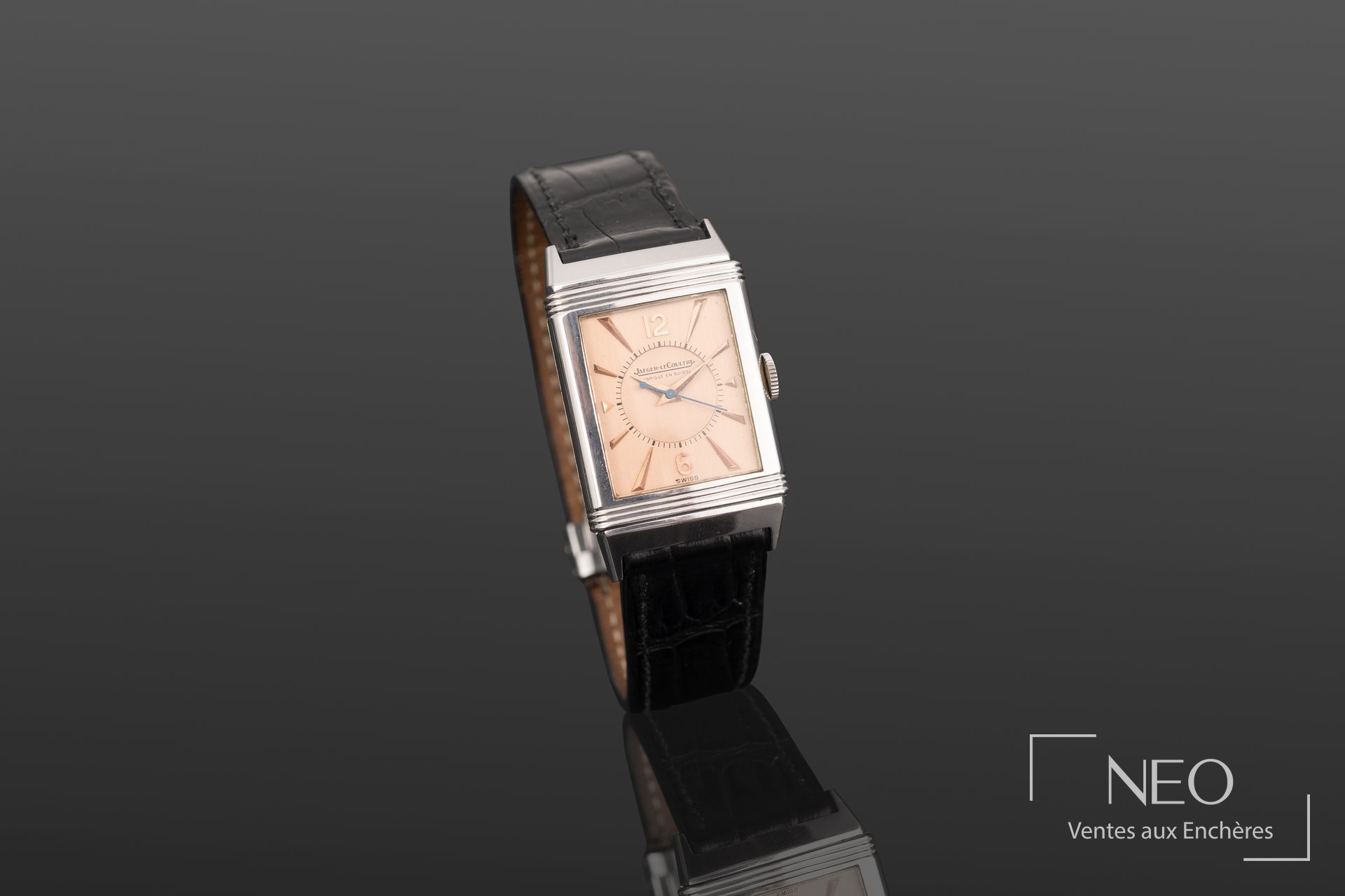 Montre Jaeger LeCoultre Reverso en acier