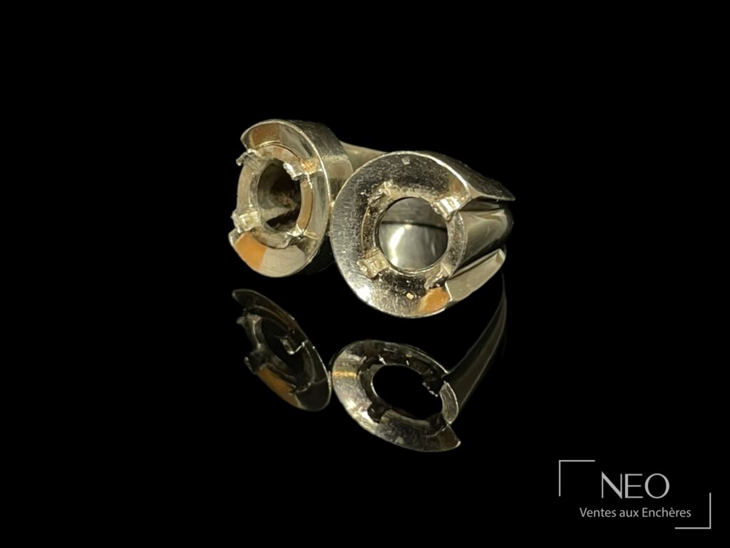 Monture de bague Tank en platine