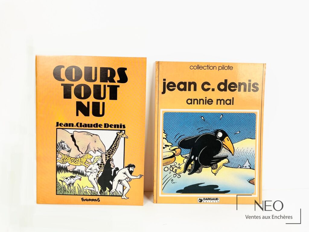 Deux albums de Jean Claude Denis vus de face