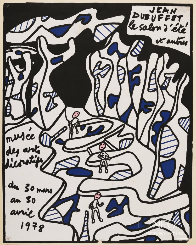 Affiche d’exposition de Jean Dubuffet