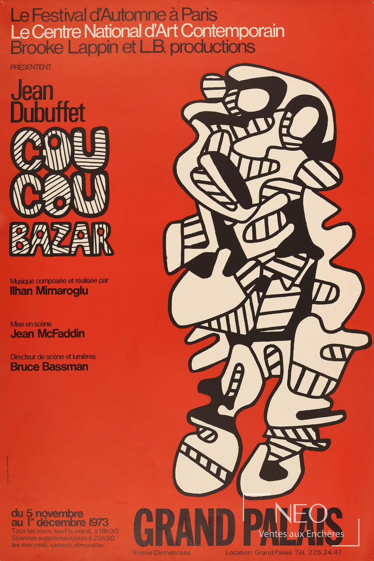 Jean Dubuffet d’après Affiche d’exposition Grand Palais, 1973