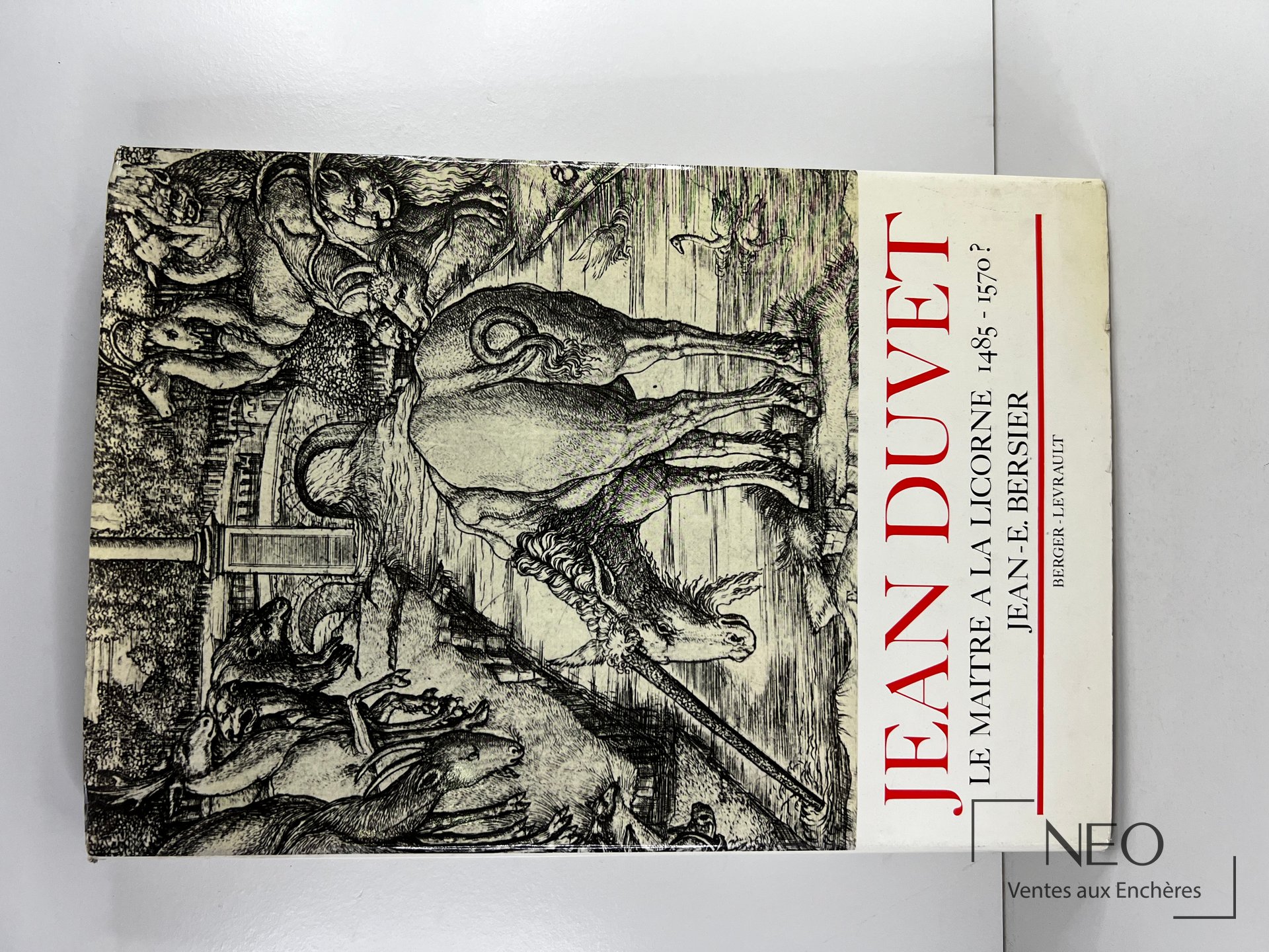 Couverture illustrée du livre Jean Duvet de Jean Eugène Bersier