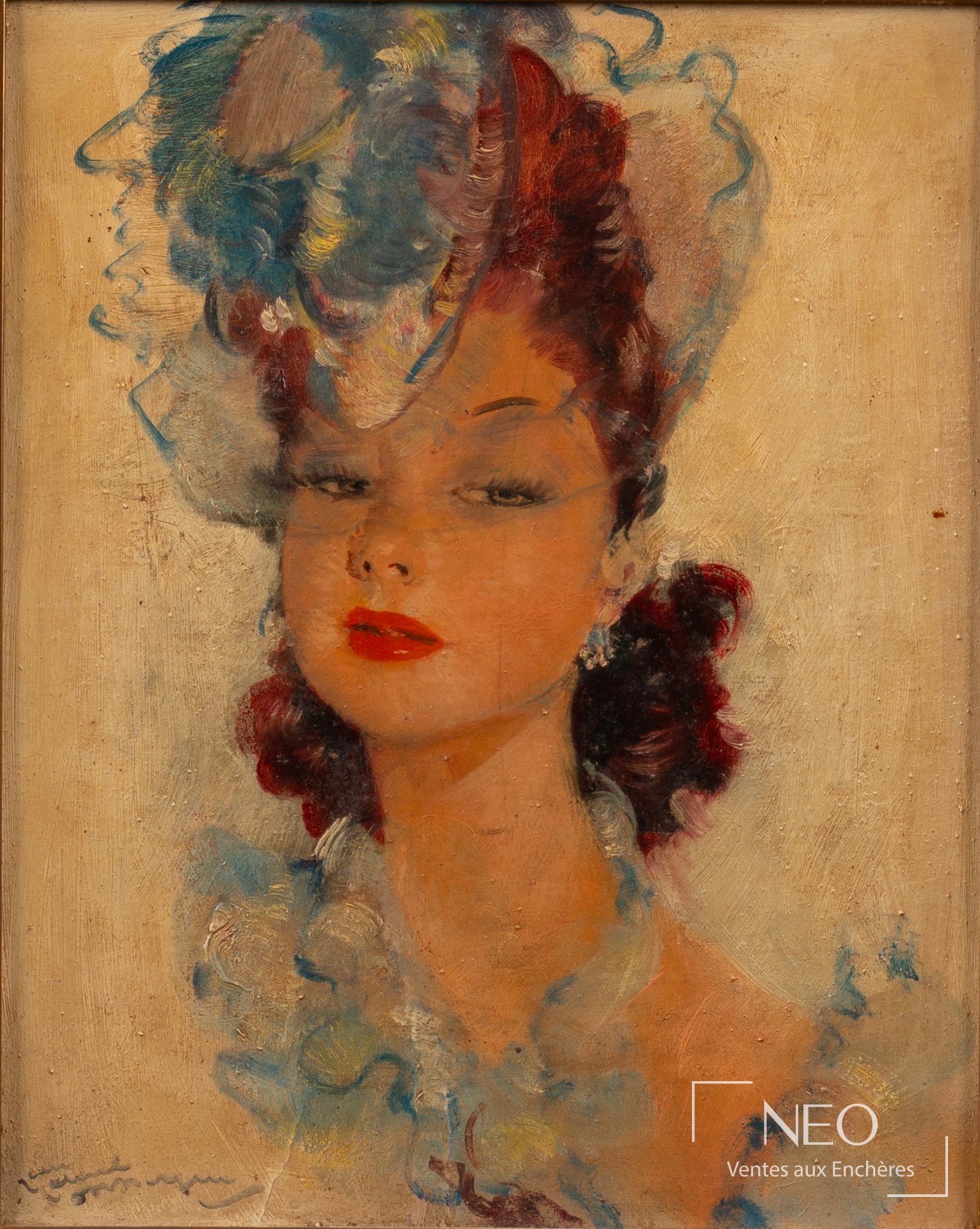 Portrait féminin au chapeau
