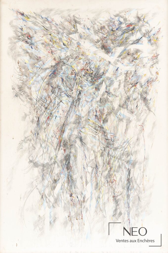 Lot 142 - Jean-Jacques CECCARELLI Composition colorée