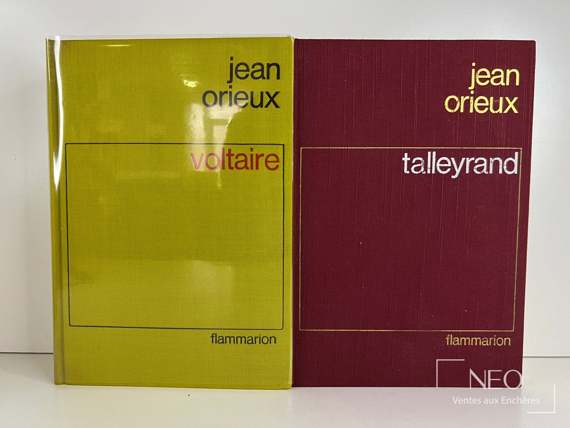 Deux volumes Jean Orieux chez Flammarion