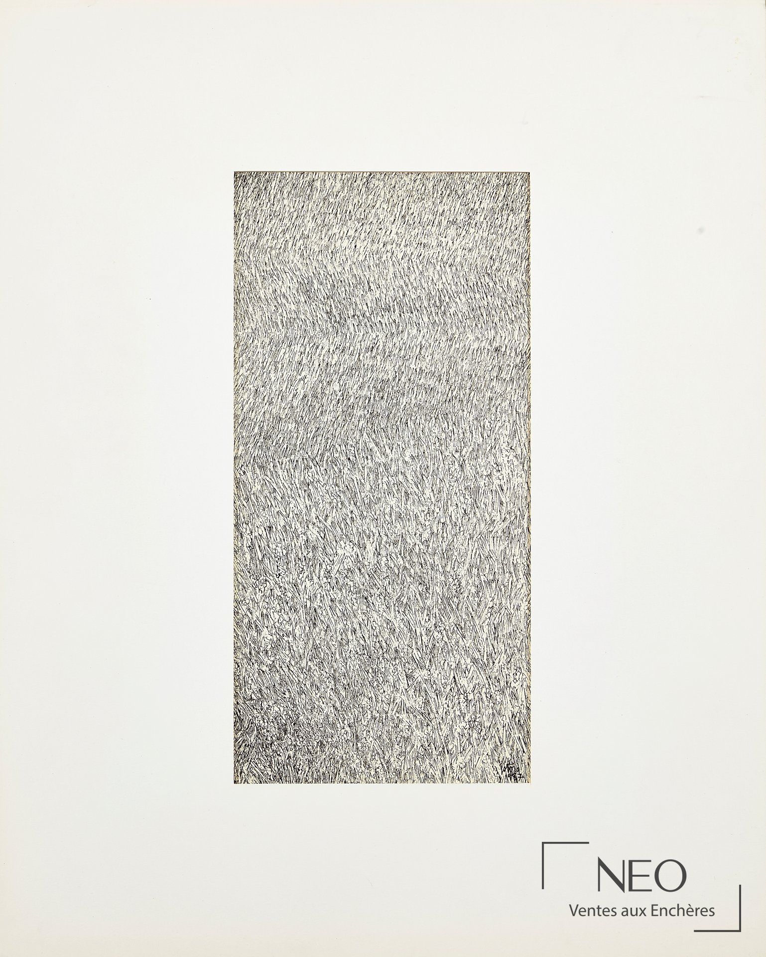 Jean-Pierre Stora, Blés, encre de Chine sur papier, 1987
