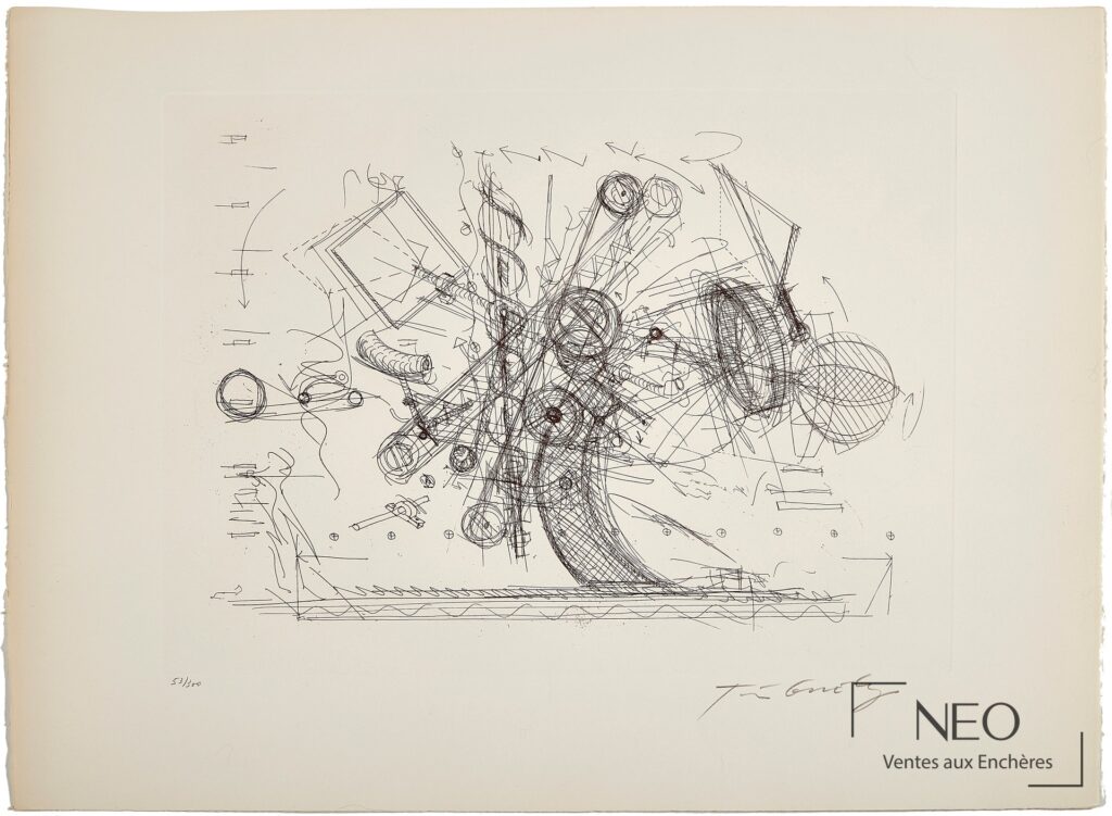 Estampe abstraite de Jean Tinguely