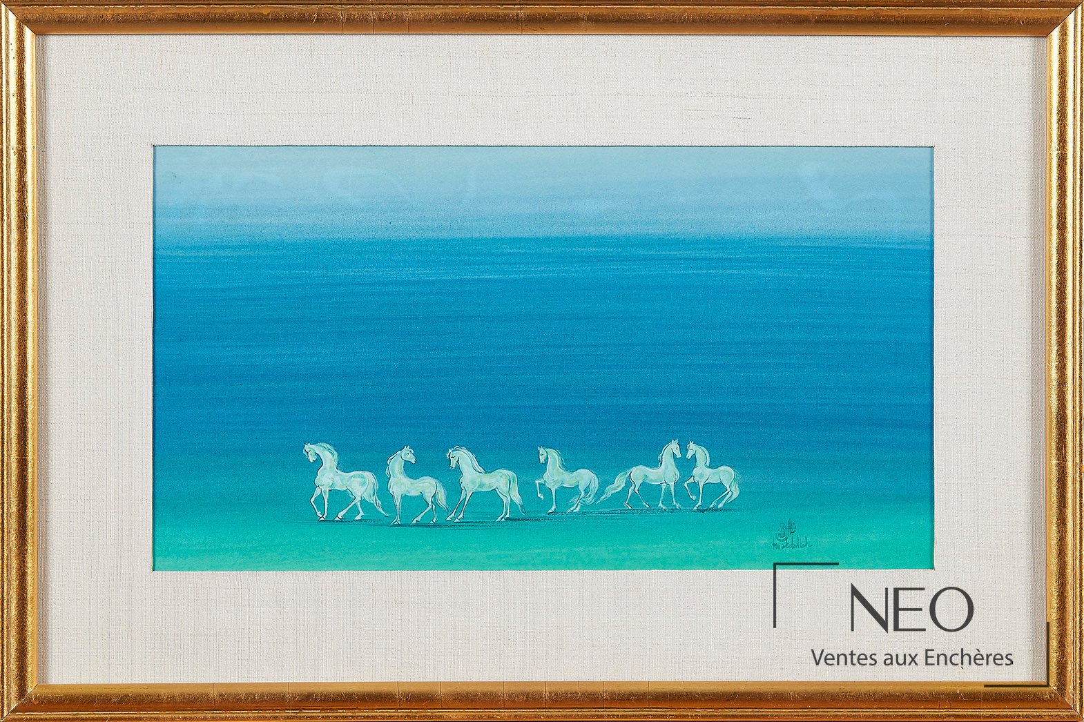 Chevaux galopants de Jellal Ben Abdallah
