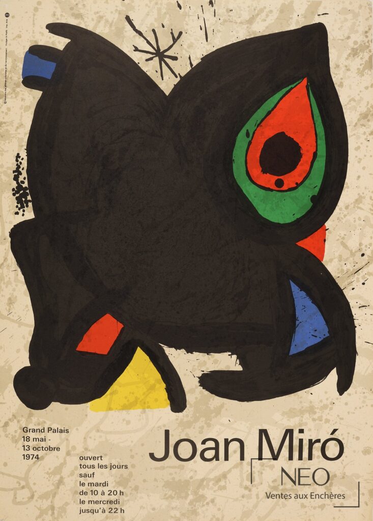Affiche d’exposition de Joan Miró au Grand Palais