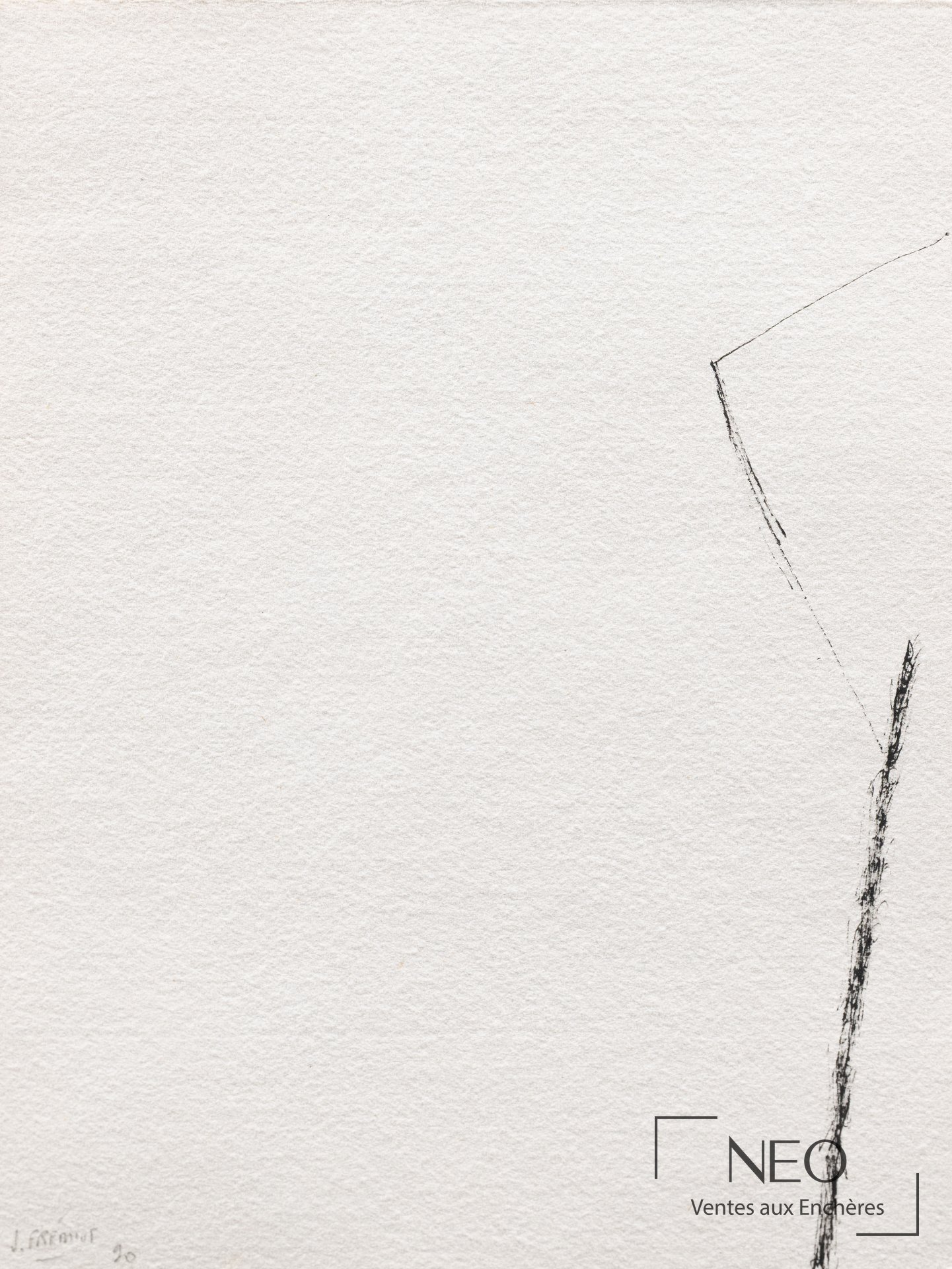 Composition de Joël Frémiot sur papier découpé