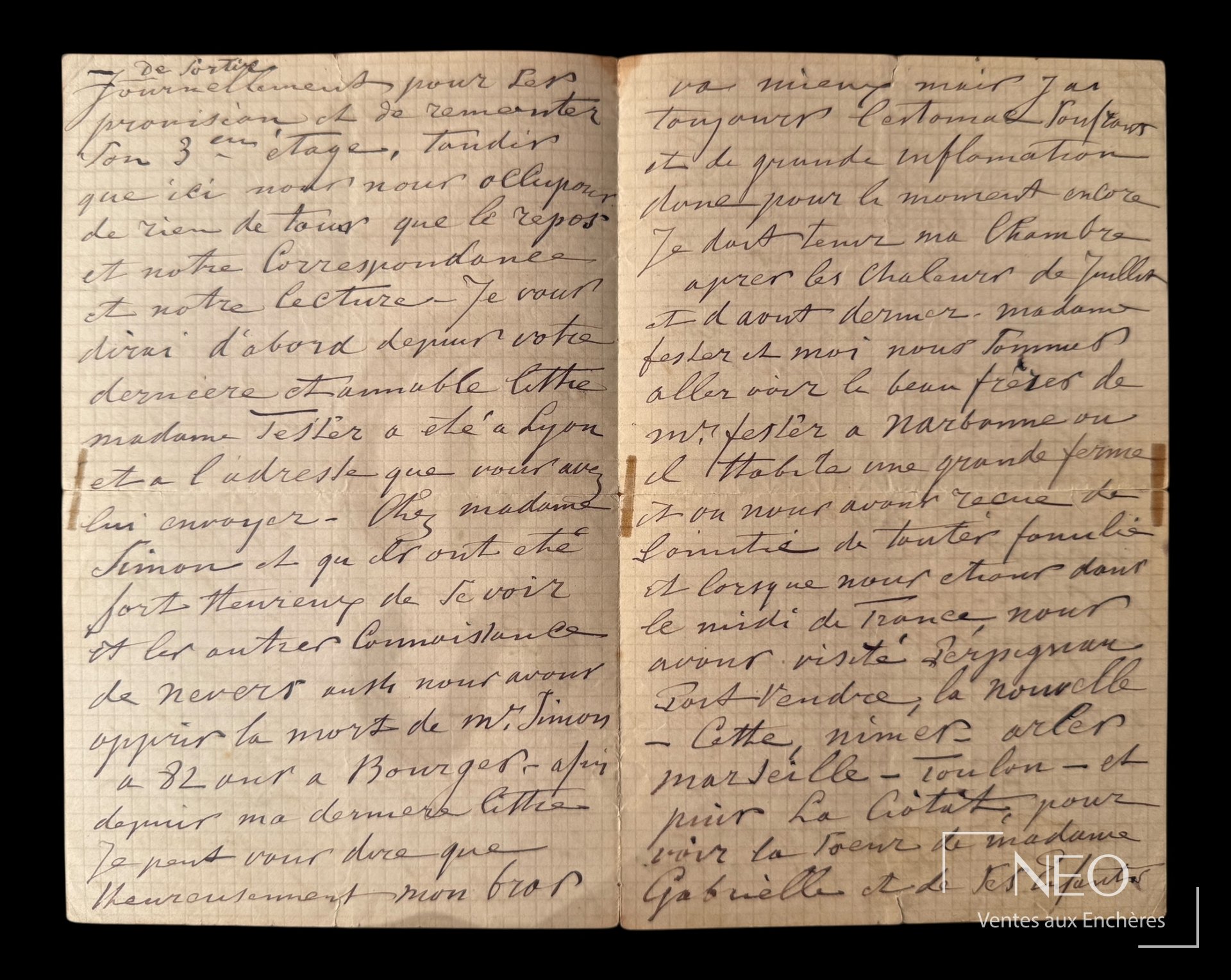 Lettre autographe de Jongkind