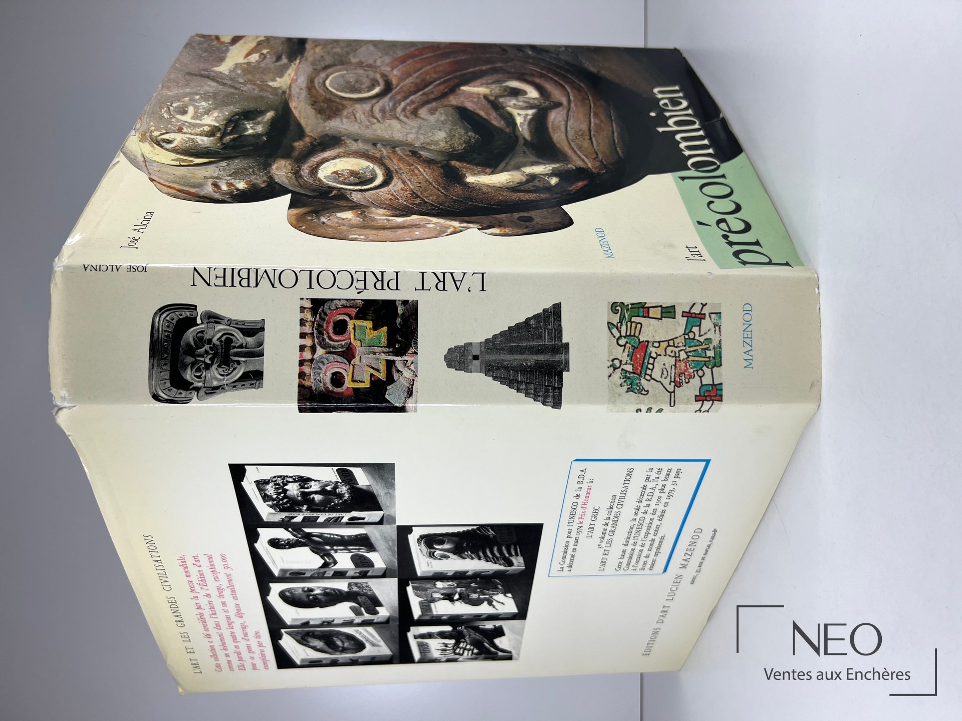 José Alcina, L&rsquo;art précolombien, édition Mazenod, 1978