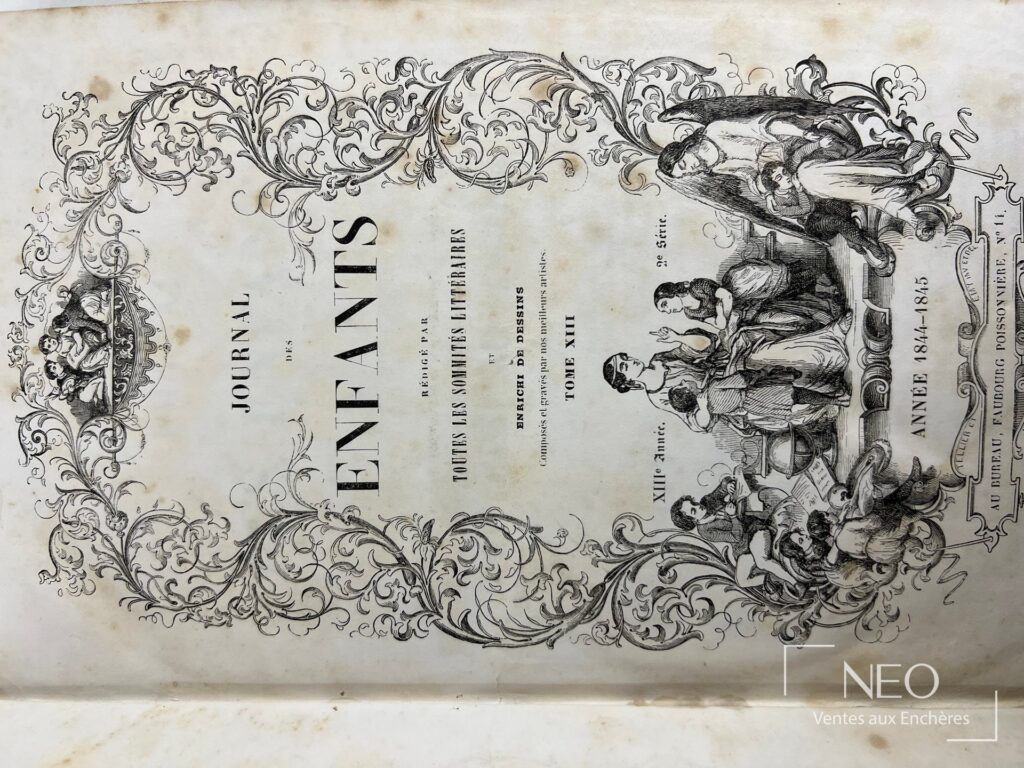 Couverture ornée du Journal des Enfants