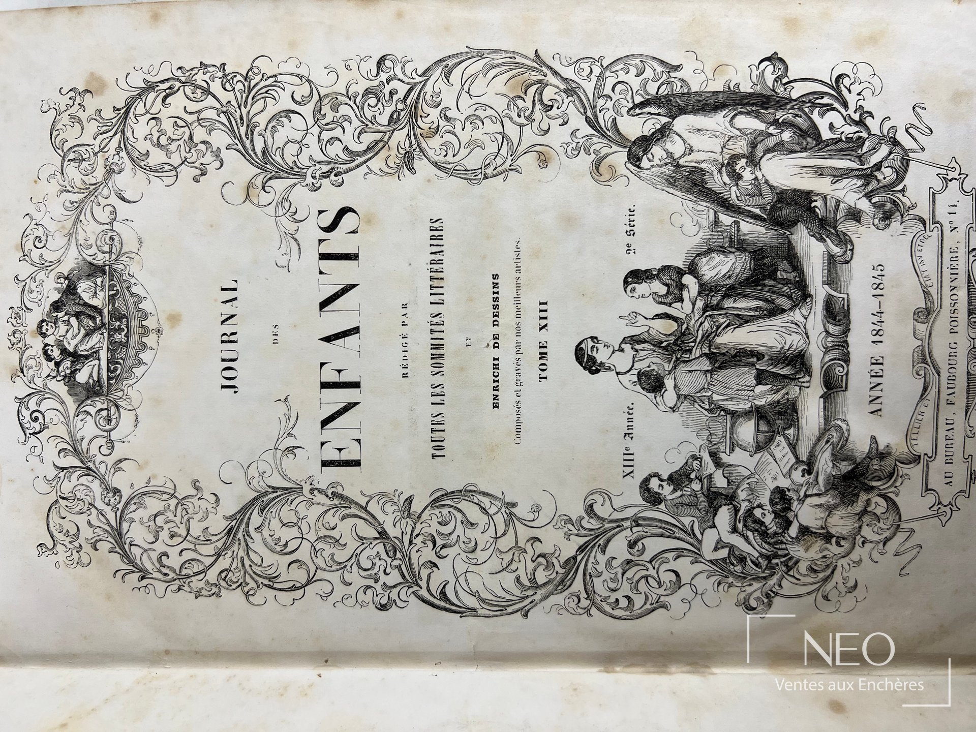 Couverture ornée du Journal des Enfants