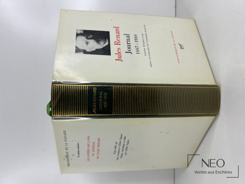 Couverture du volume Jules Renard Journal 1887-1910 avec jaquette illustrée