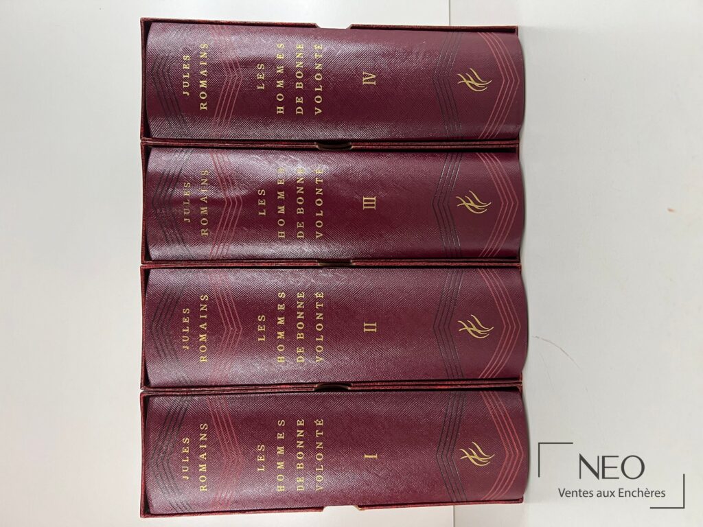 Quatre volumes reliés de Jules Romains