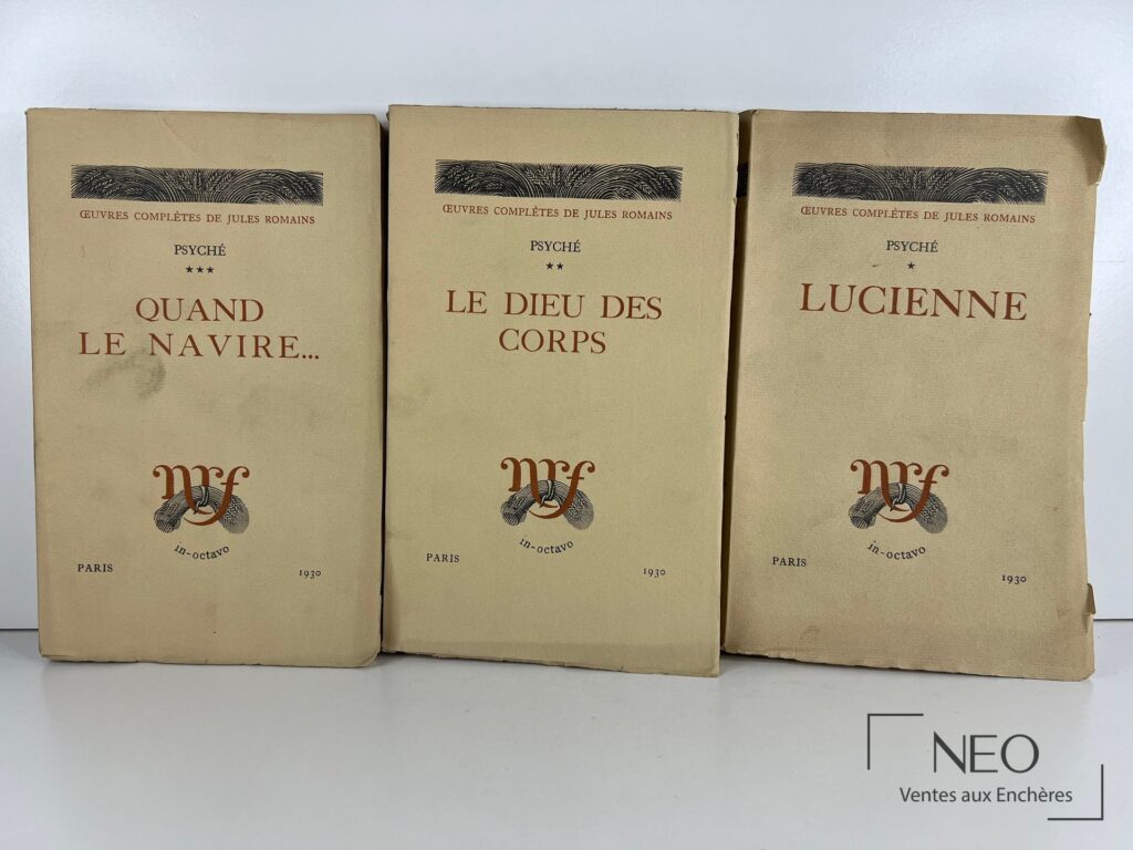 Les trois couvertures de Psyché de Jules Romains