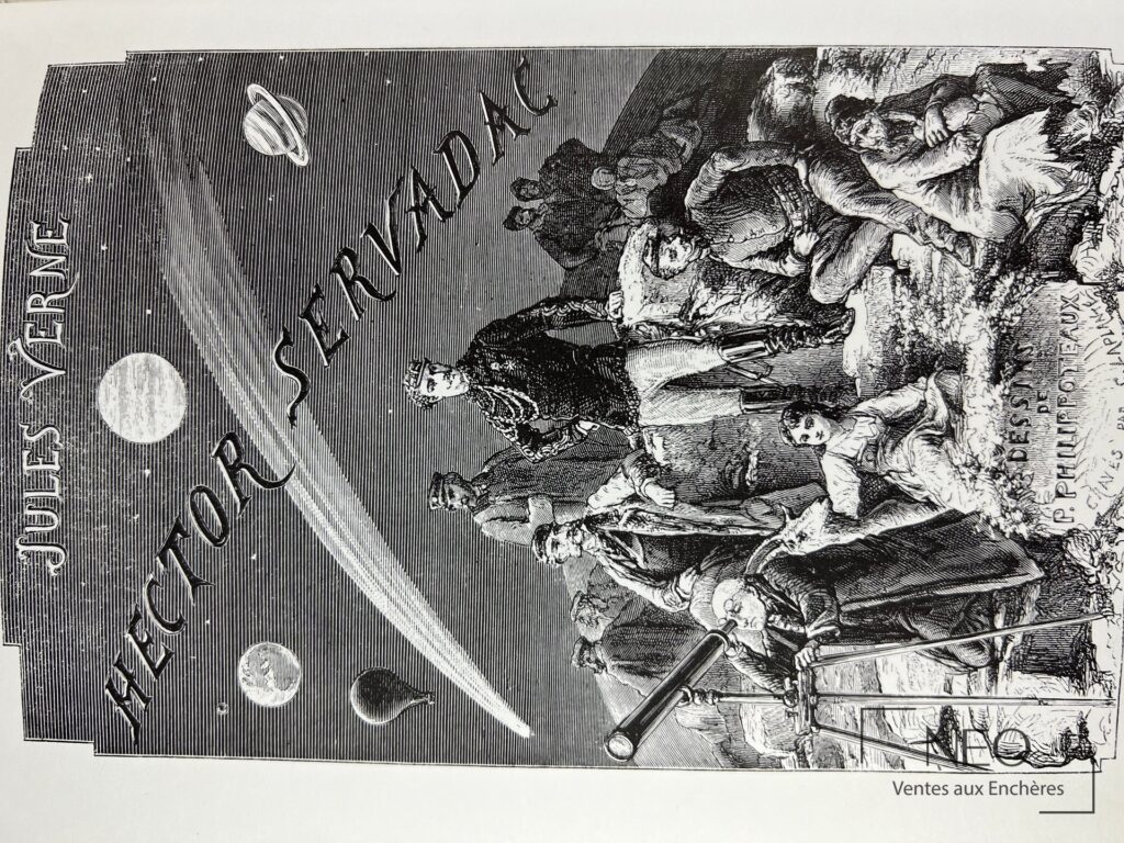 Couverture illustrée de Jules Verne
