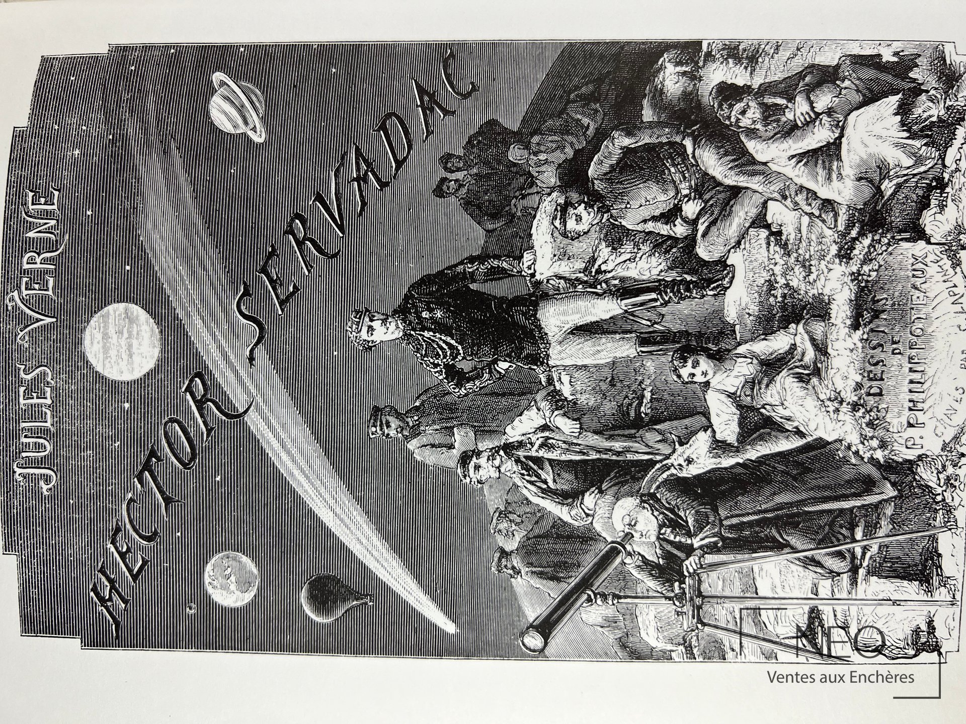 Couverture illustrée de Jules Verne