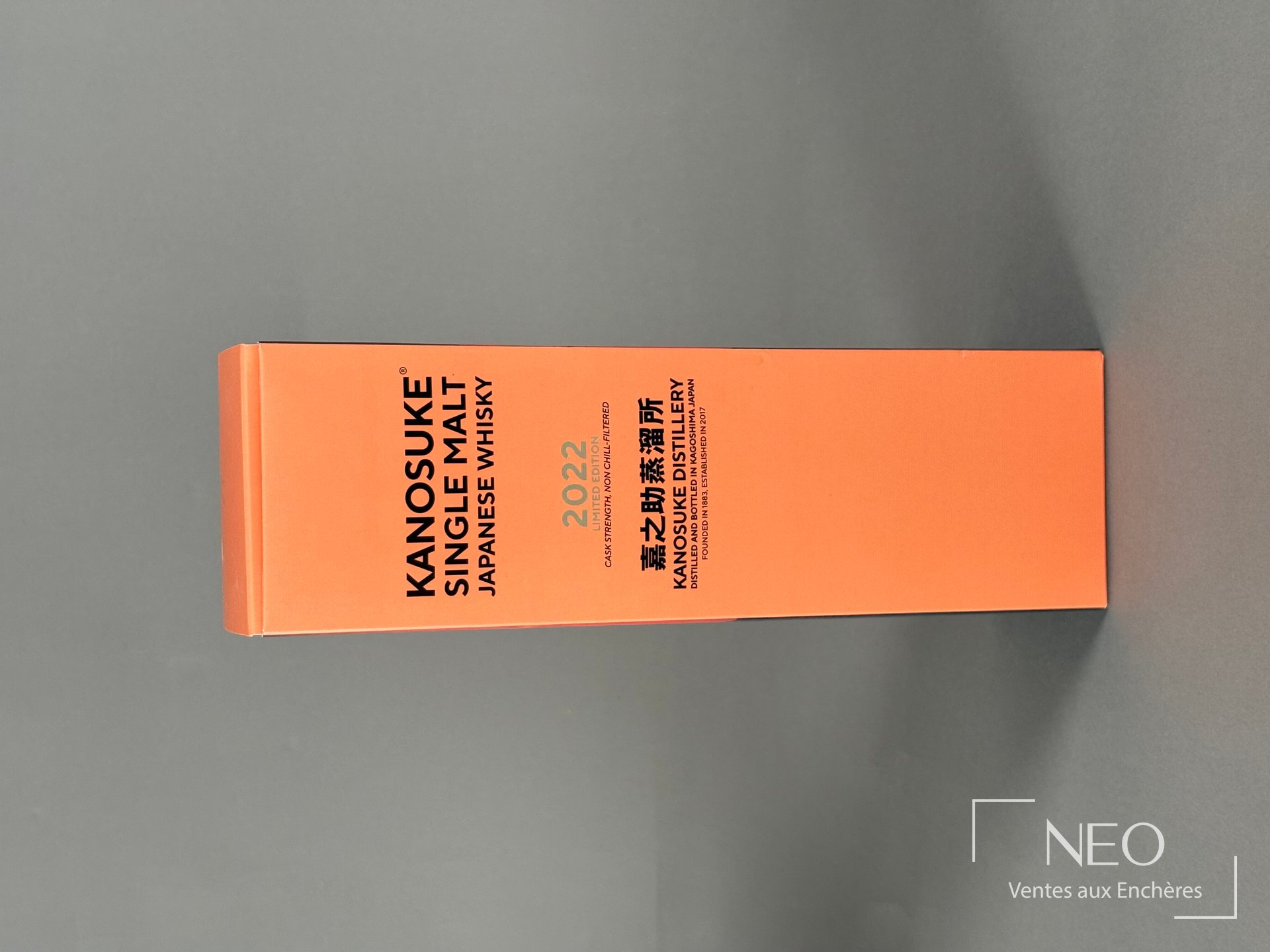 Étui orange Kanosuke Single Malt Japanese Whisky Limited Edition 2022