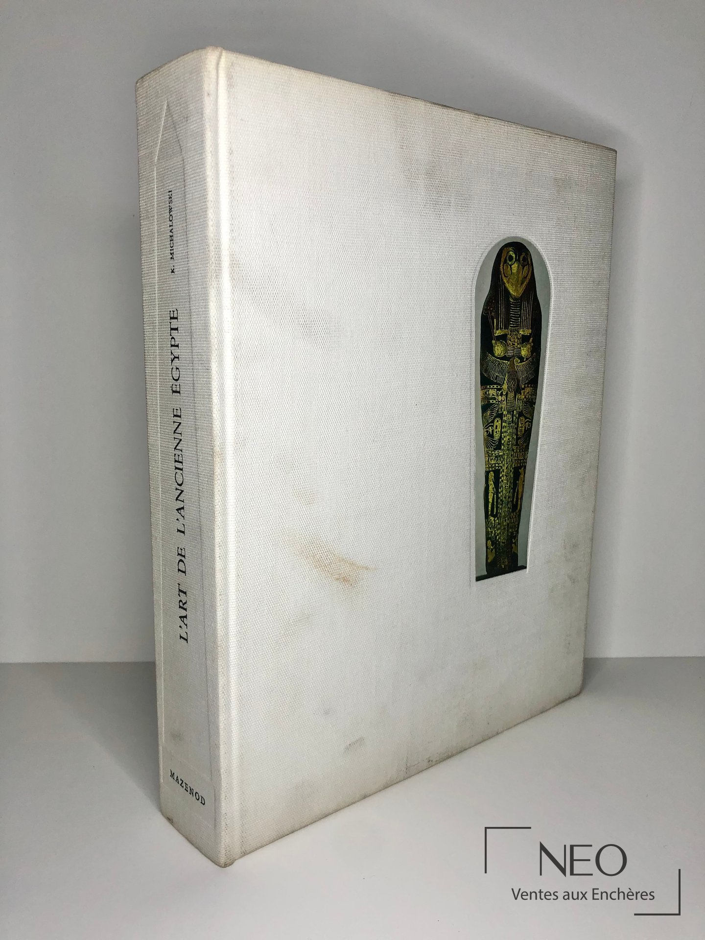 Couverture blanche de L'art de l'Ancienne Egypte avec vignette égyptienne en façade