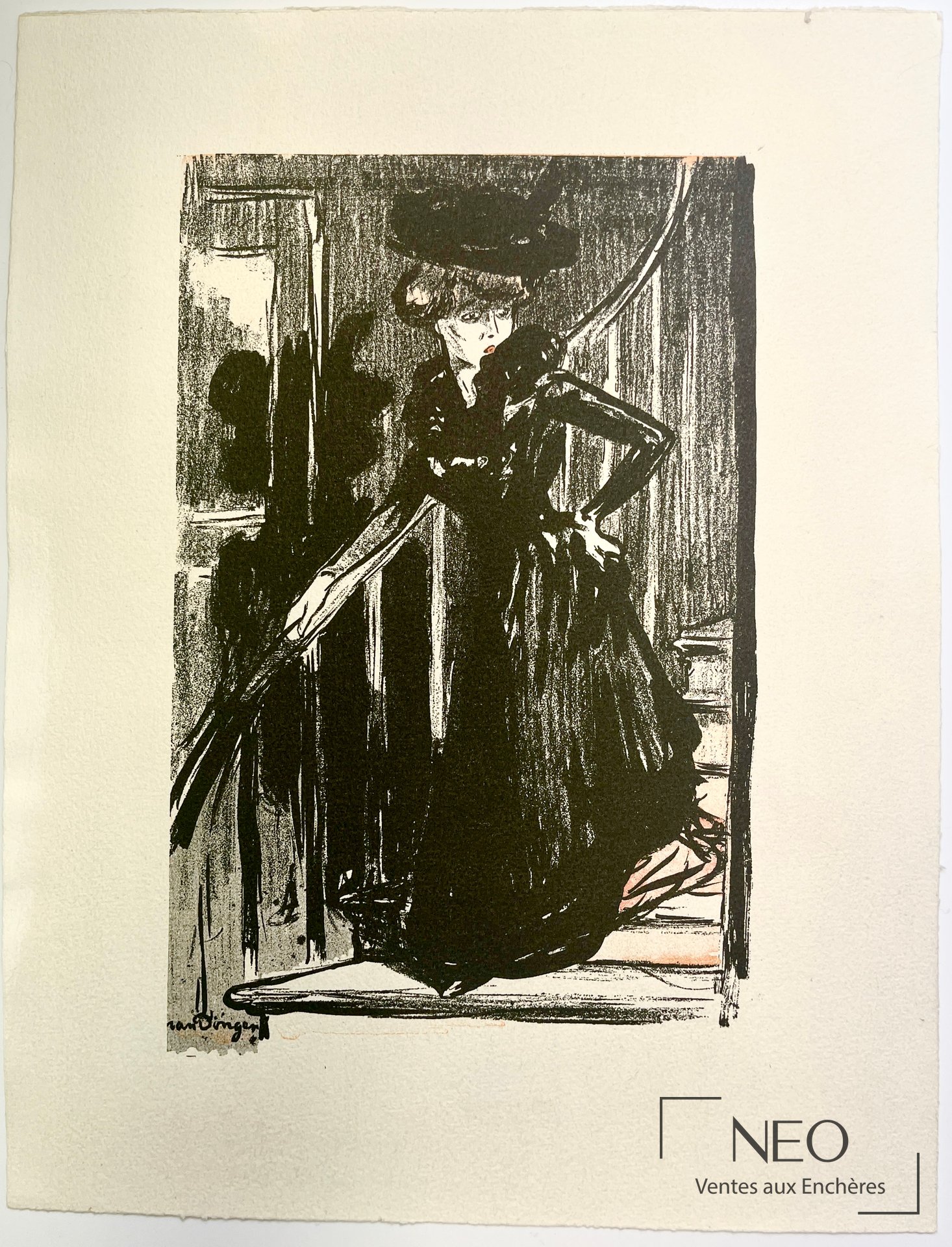 Kees Van Dongen Ensemble de trois lithographies en couleurs sur papier