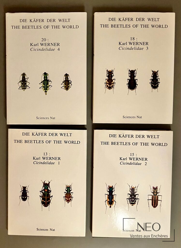 Quatre volumes de Les Coléoptères du Monde de Karl Werner