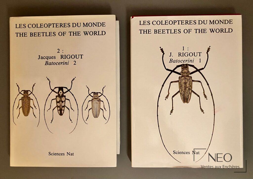Couvertures des tomes 1 et 2 de Les Coléoptères du Monde de Rigout